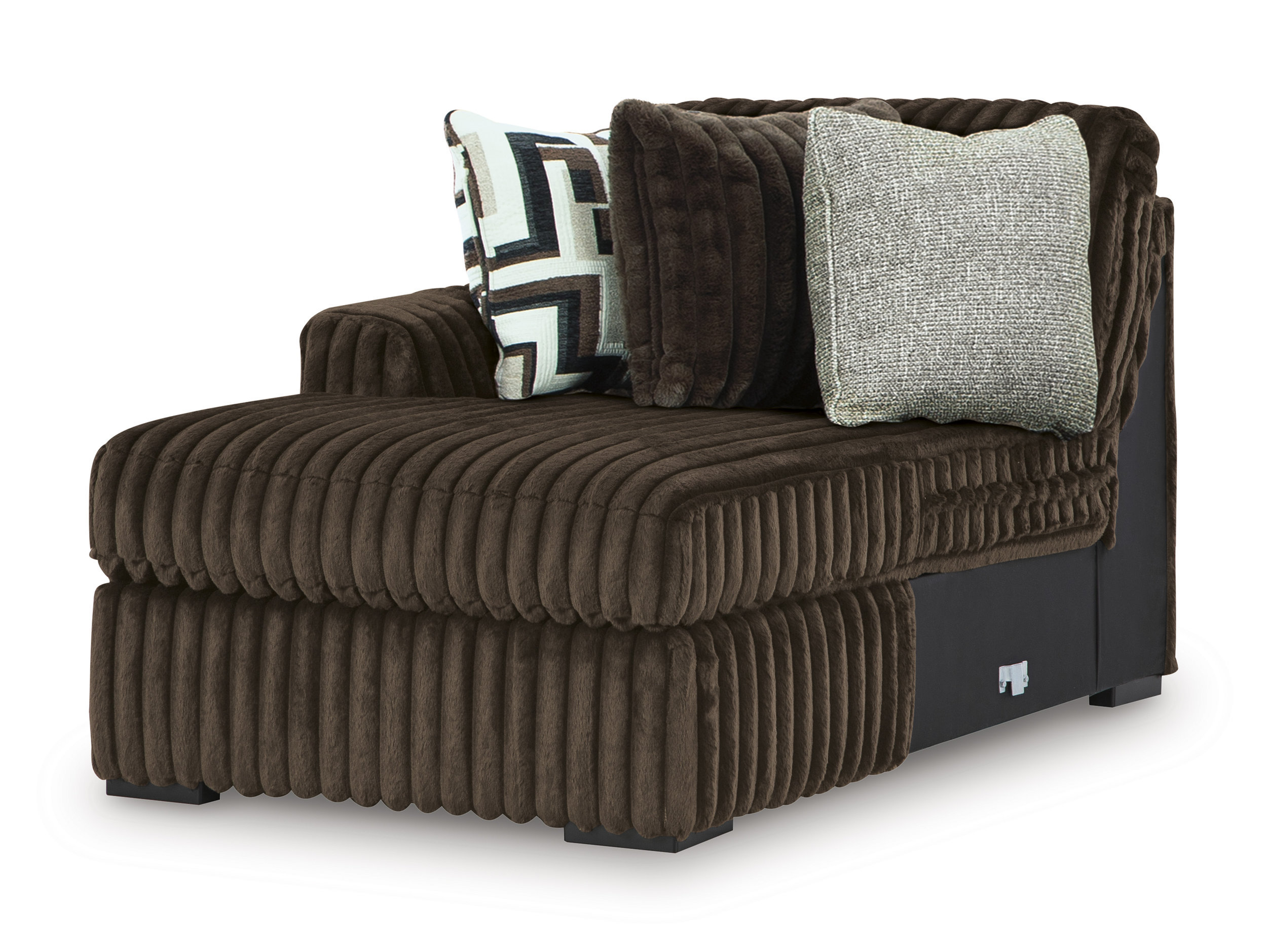 WRS Midnight-Madness 4-Piece U-Shaped Polyester Sectional Sofa w/LAF Chaise