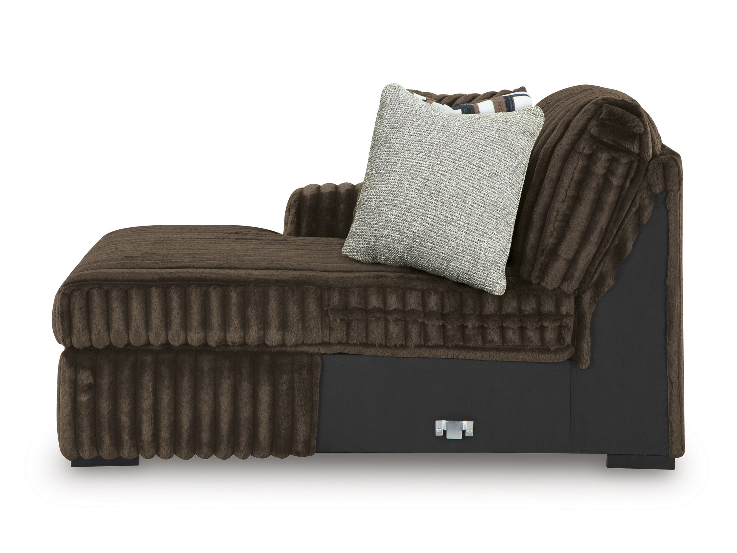 Midnight-Madness 4-Piece U-Shaped Polyester Sectional Sofa w/LAF Chaise