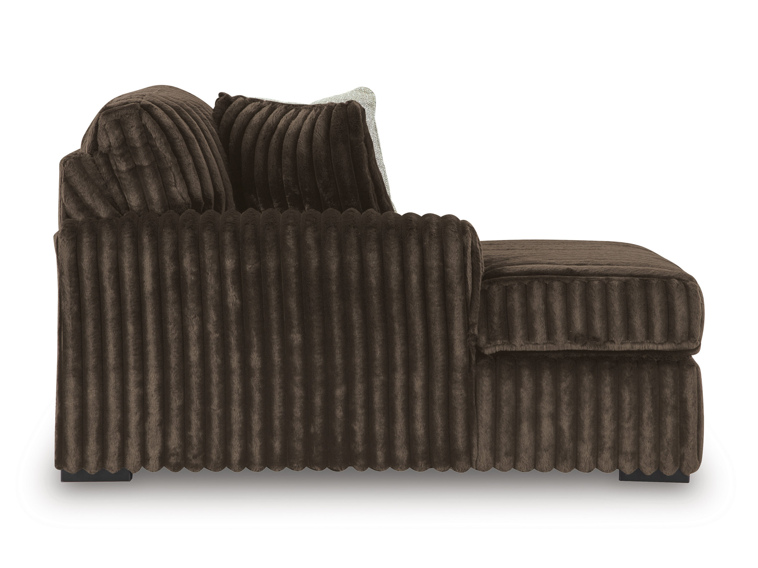 Midnight-Madness 3-Piece U-Shaped Polyester Sectional Sofa w/2 Chaises
