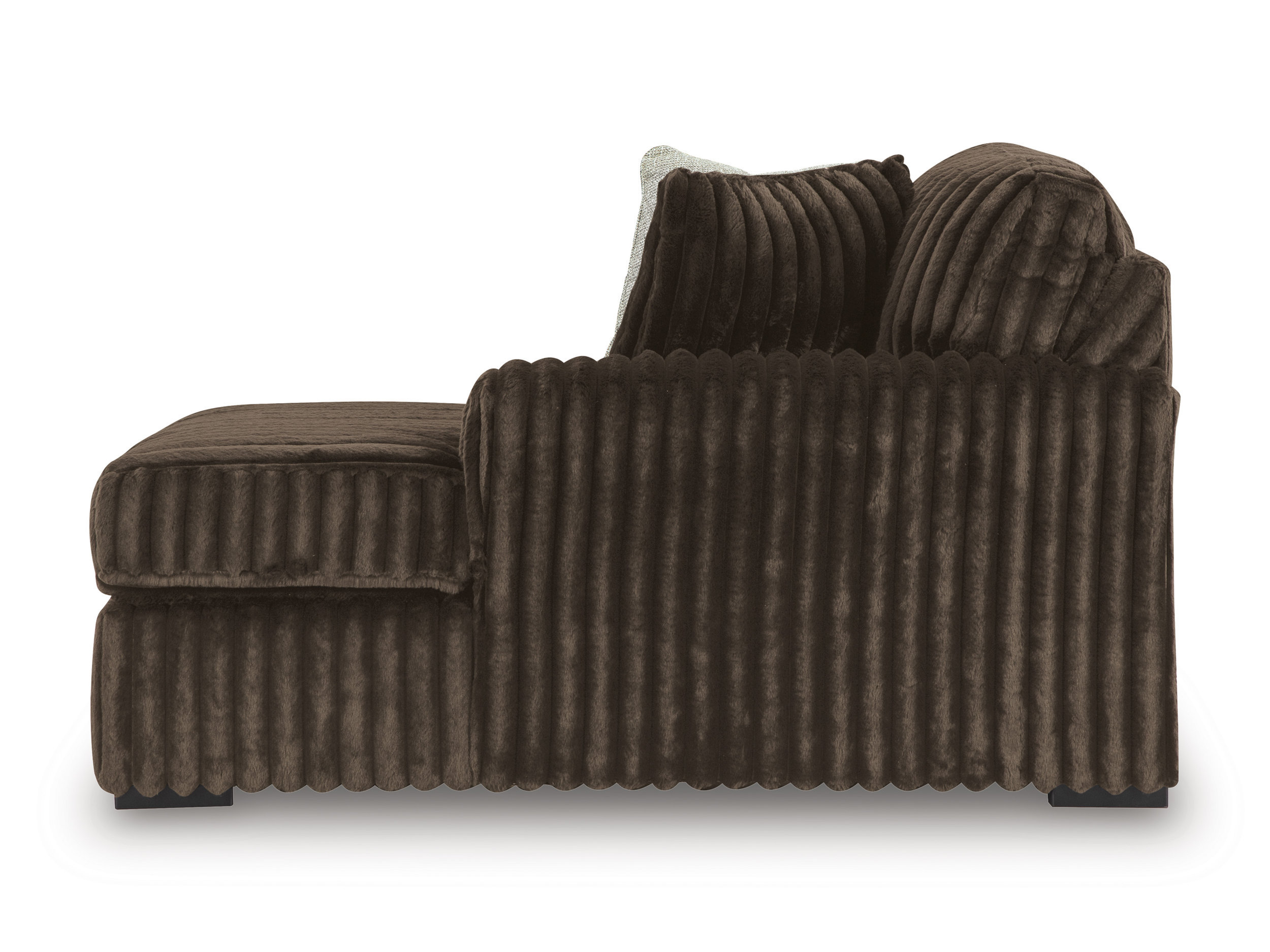 Midnight-Madness 3-Piece U-Shaped Polyester Sectional Sofa w/2 Chaises
