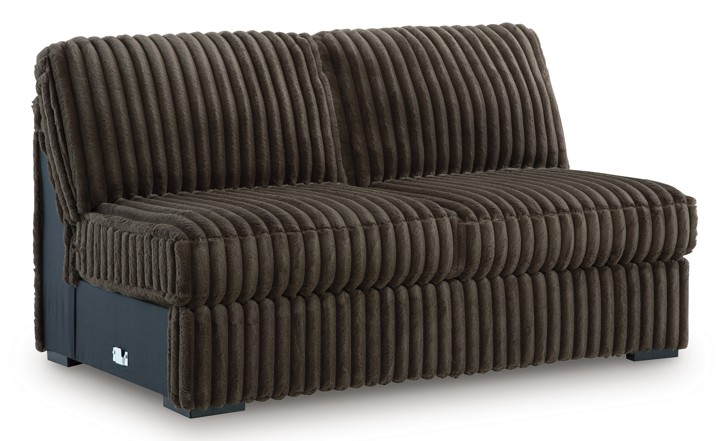 Midnight-Madness 3-Piece U-Shaped Polyester Sectional Sofa w/2 Chaises
