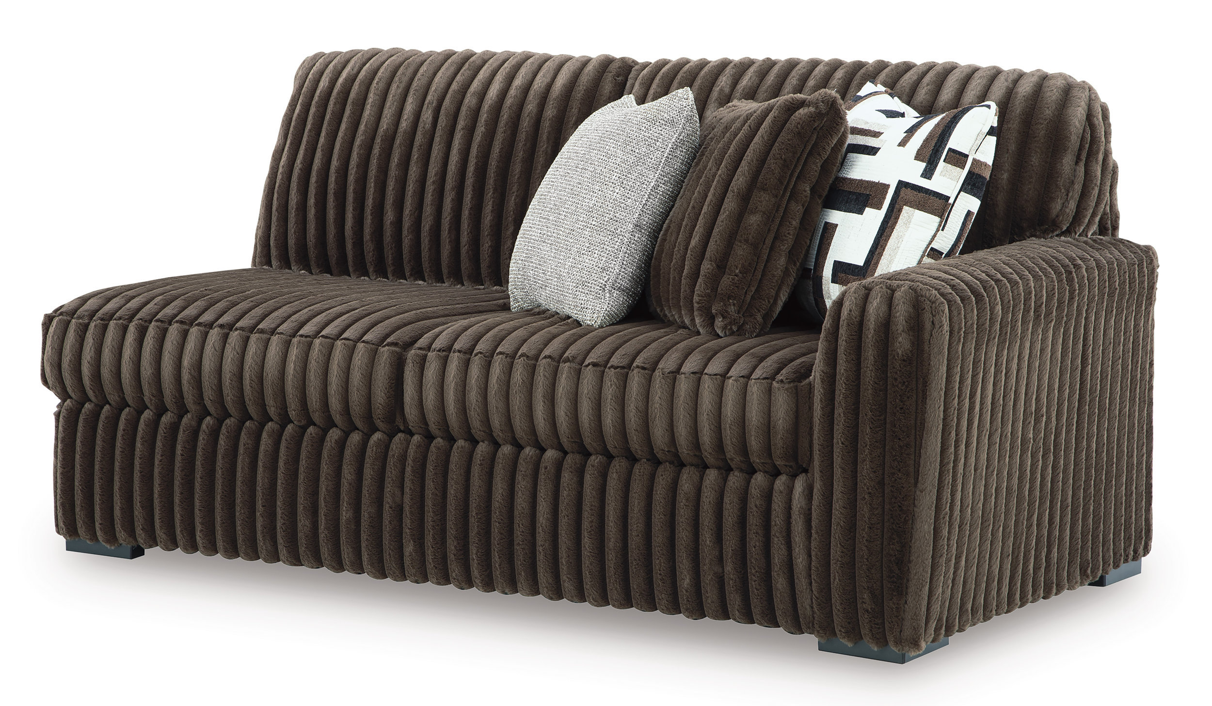Ashley Midnight-Madness 4-Piece Sectional Sofa, Chocolate