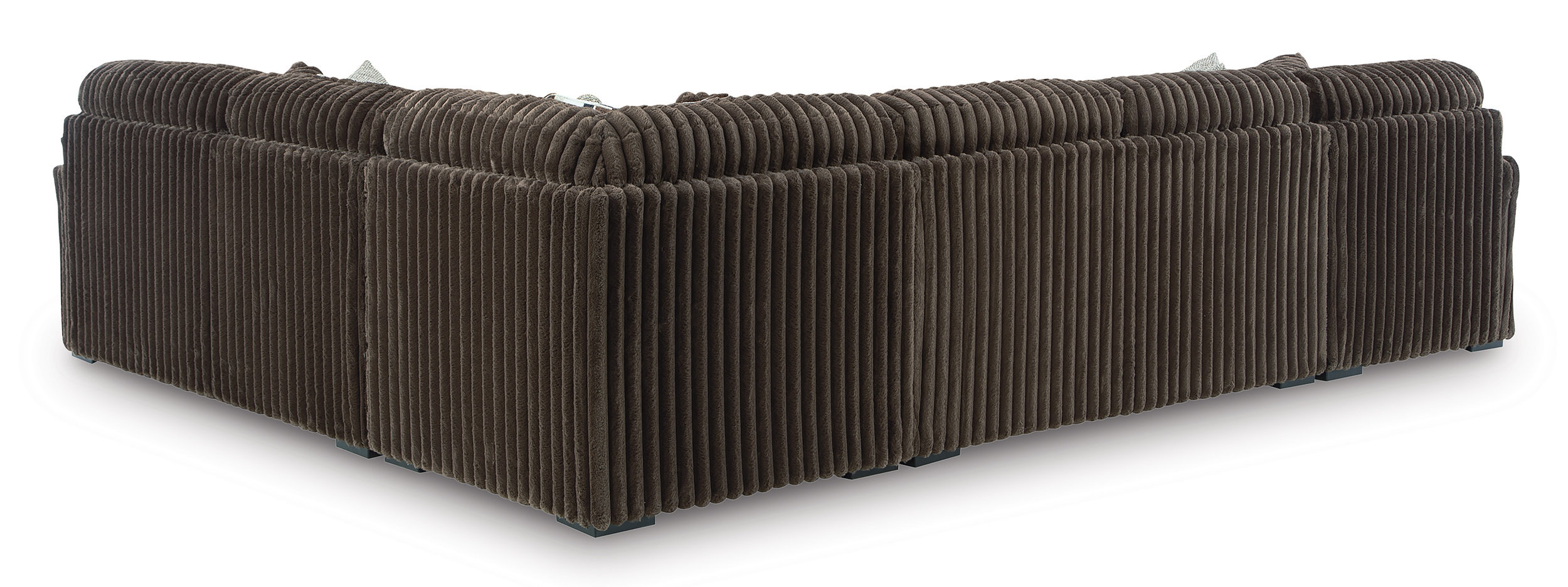 Midnight-Madness 4-Piece U-Shaped Polyester Sectional Sofa w/LAF Chaise