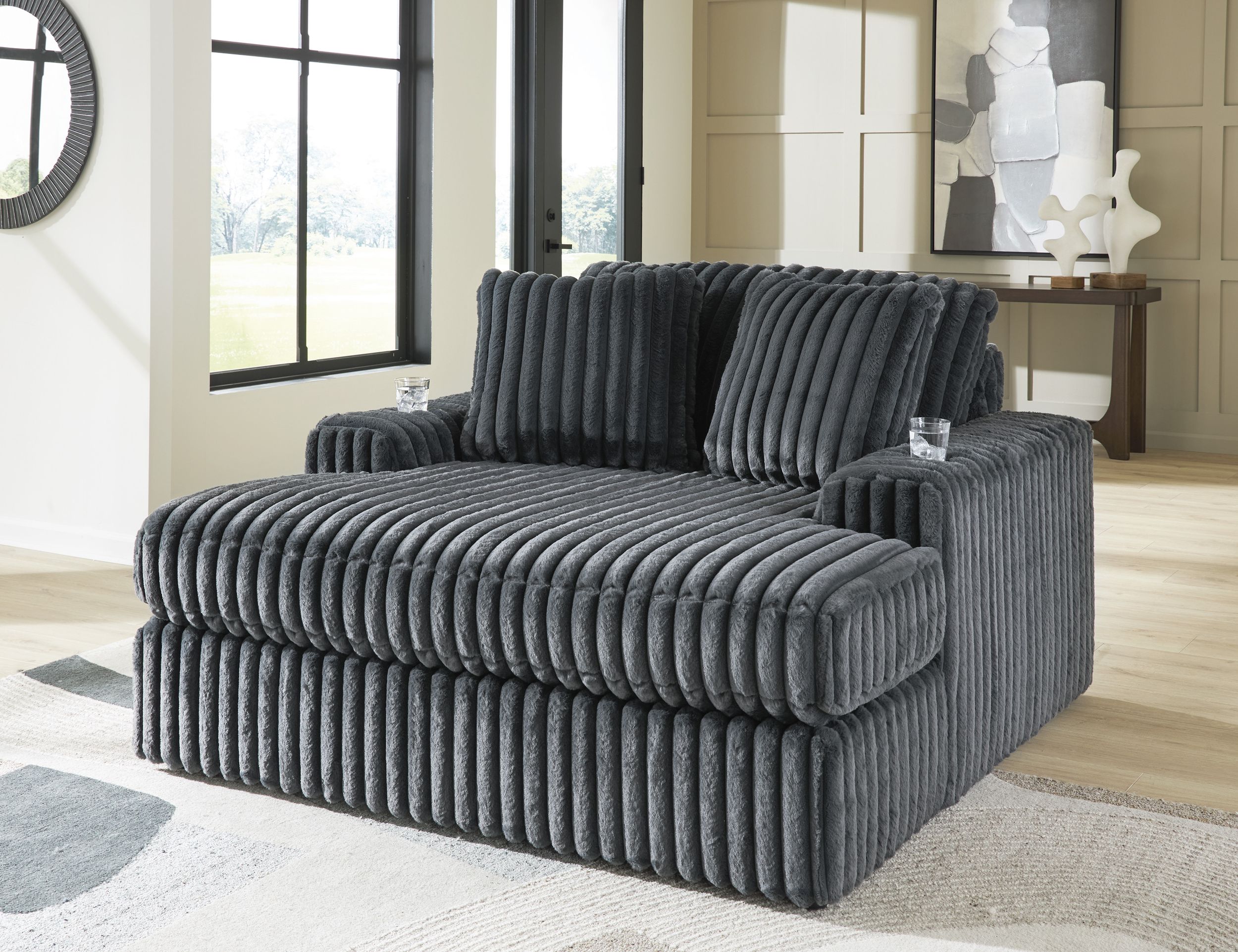 Midnight-Madness Polyester Oversized Chaise