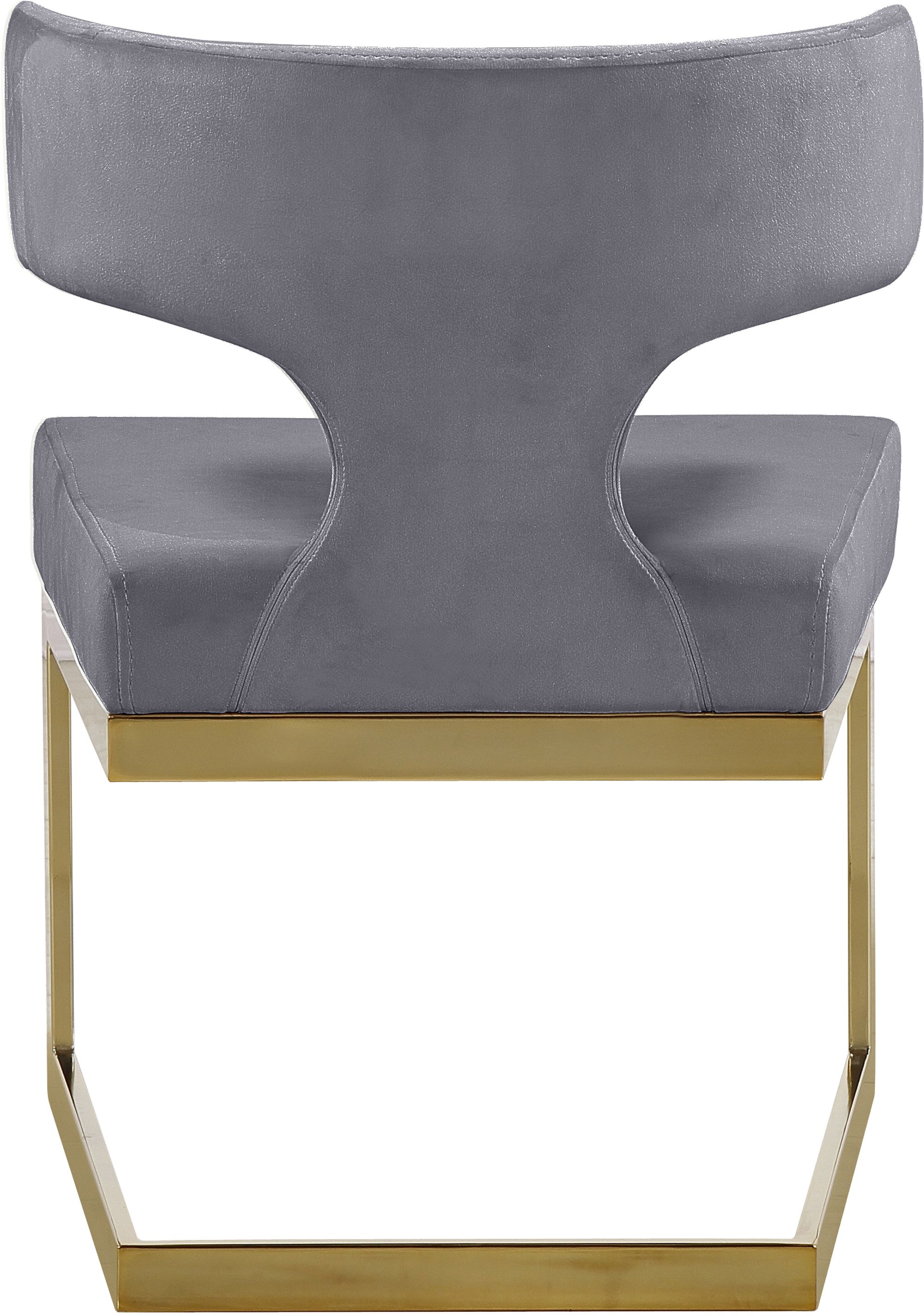 Alexandra Velvet Dining Chair with Gold Metal Base