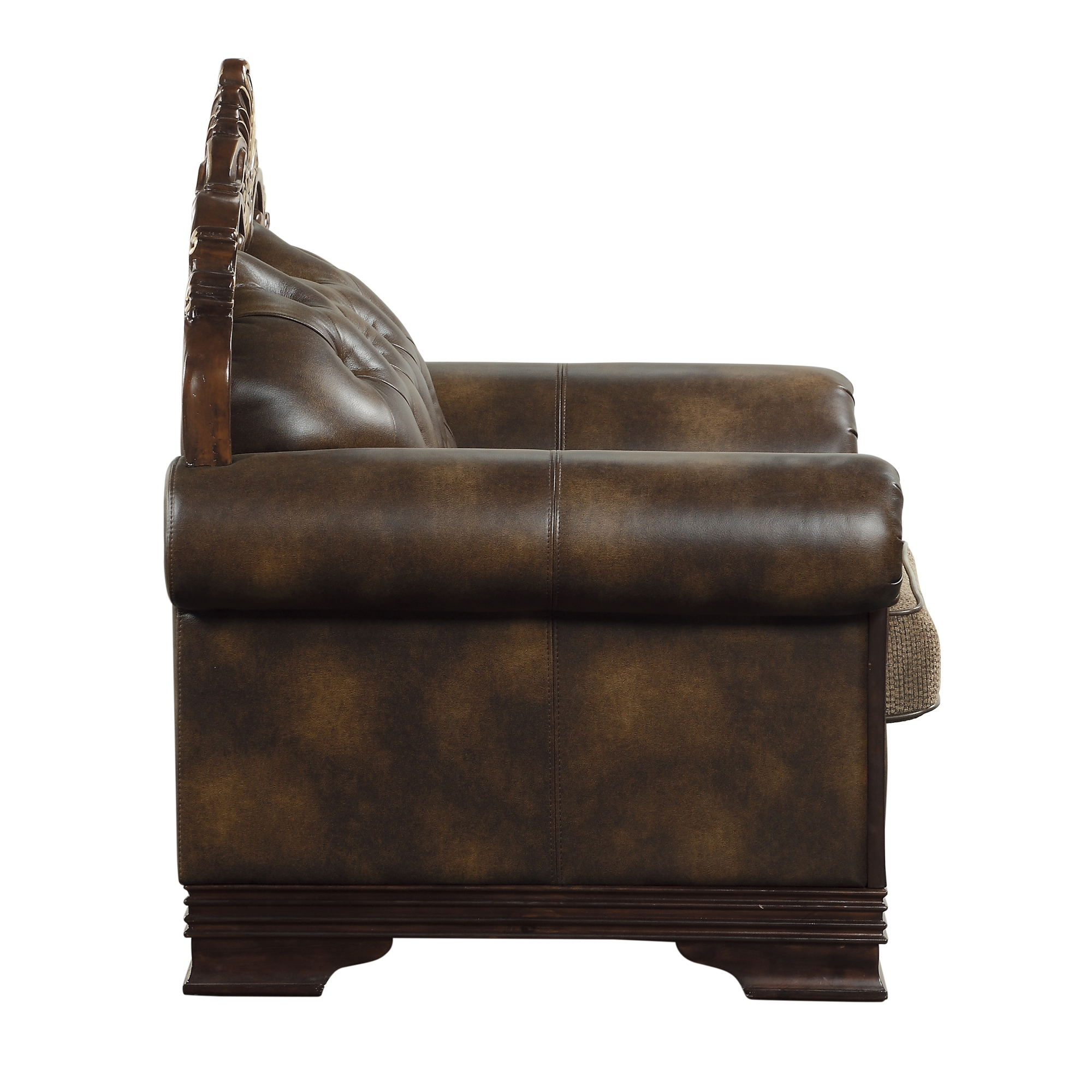 Croydon Polyester Fabric/Bi-Cast Vinyl Loveseat