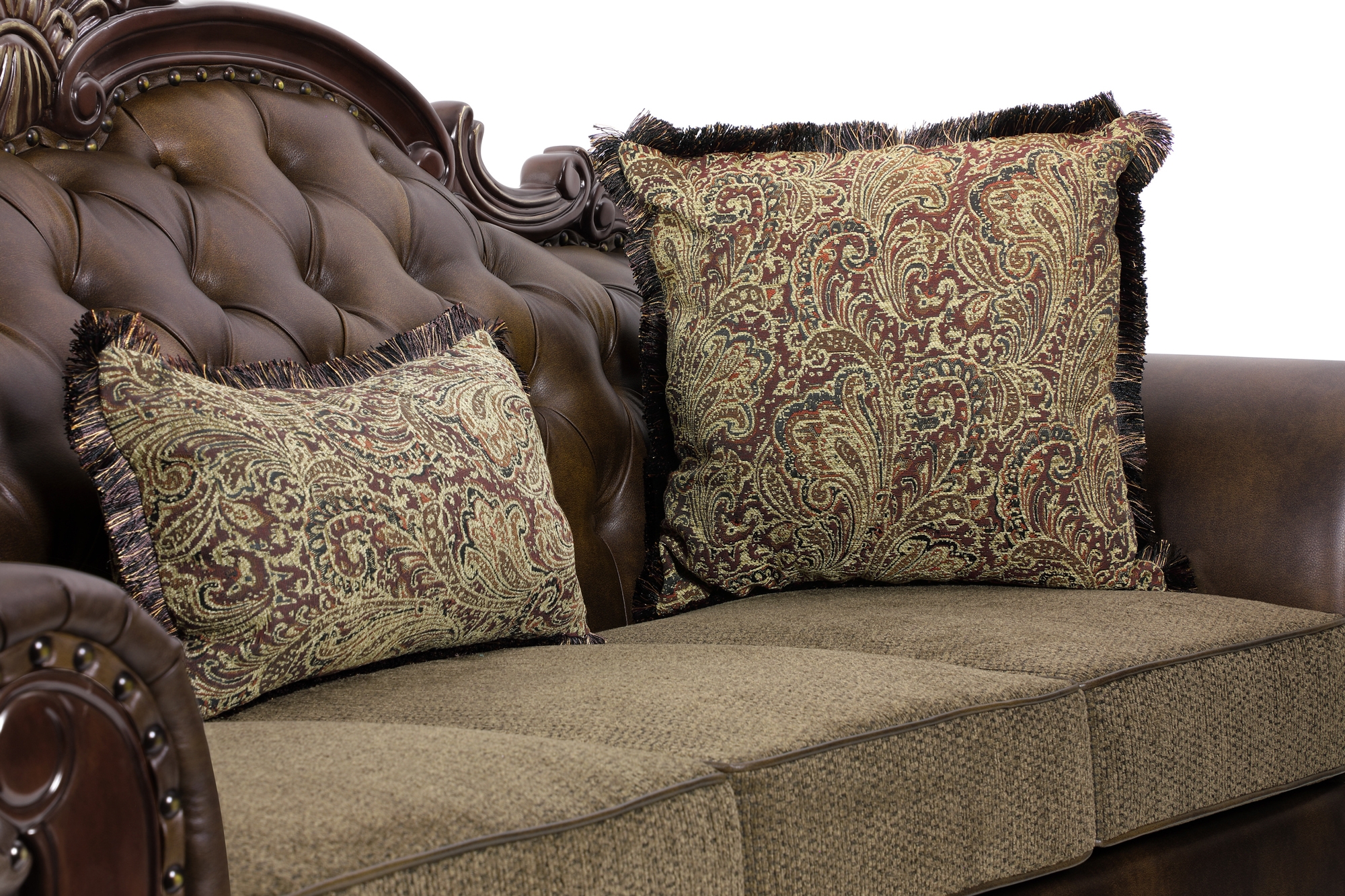 Croydon Fabric/Bi-Cast Vinyl Sofa