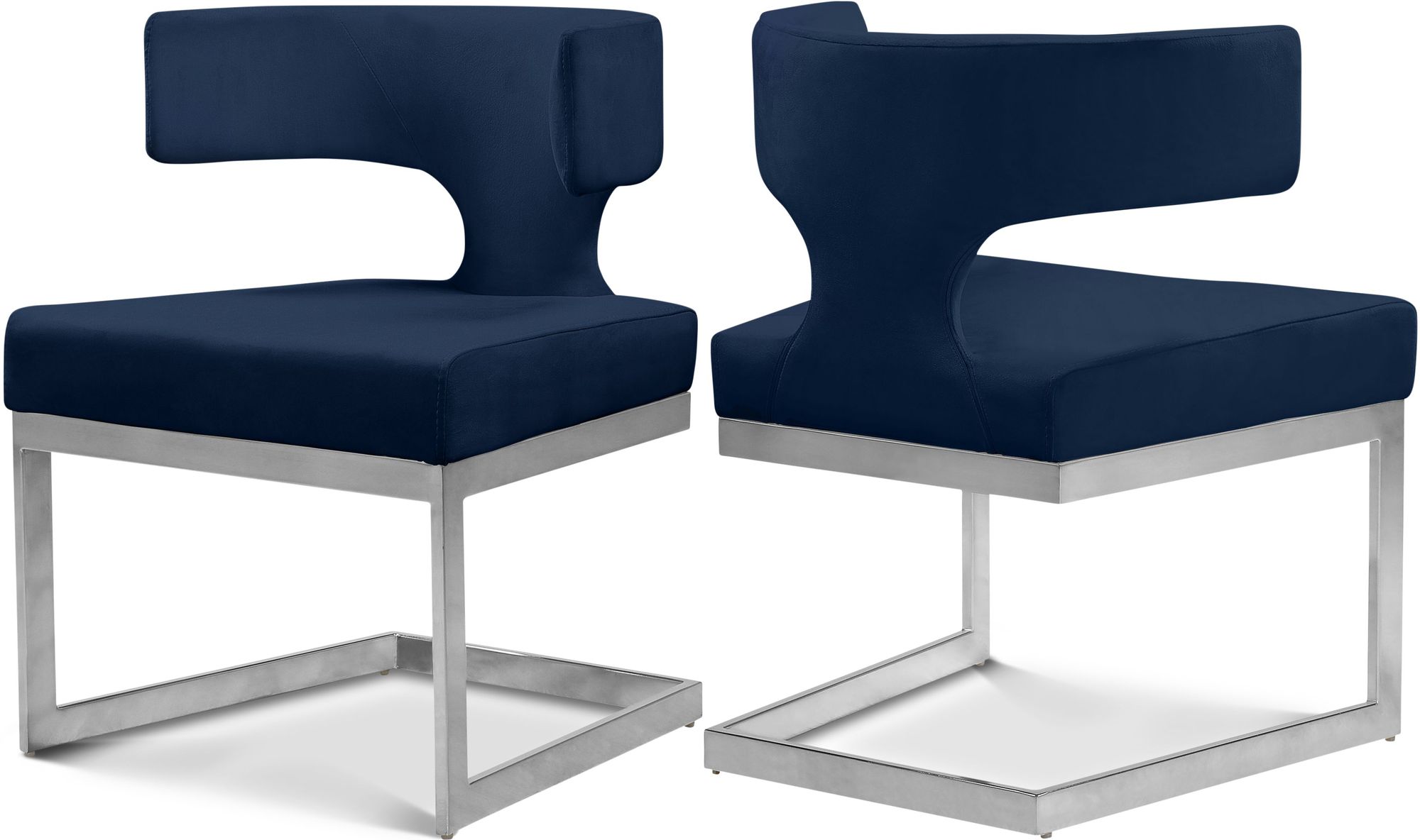 Alexandra Dining Chair with Metal Base