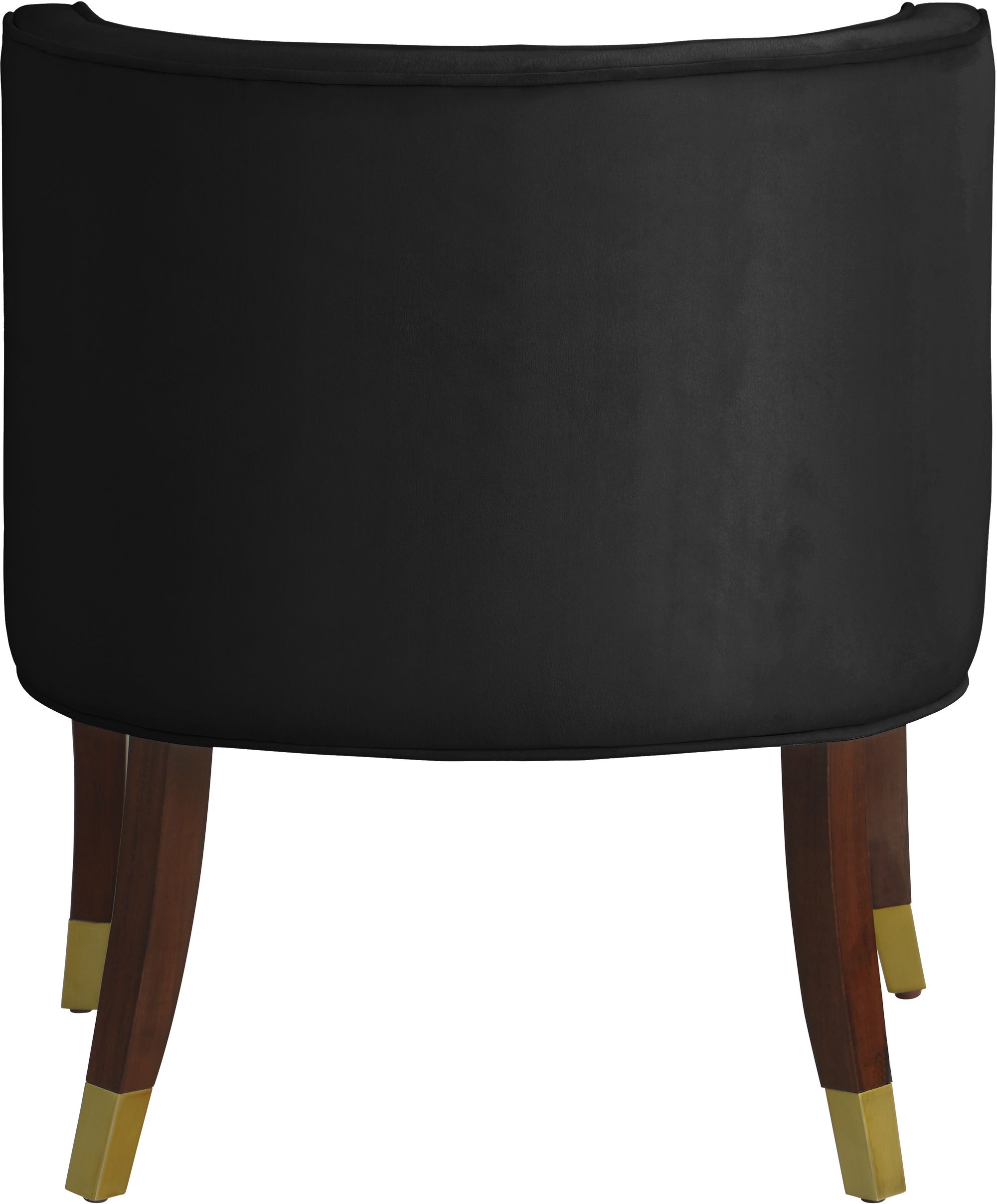 Perry Velvet Dining Chair with Espresso Wood Legs