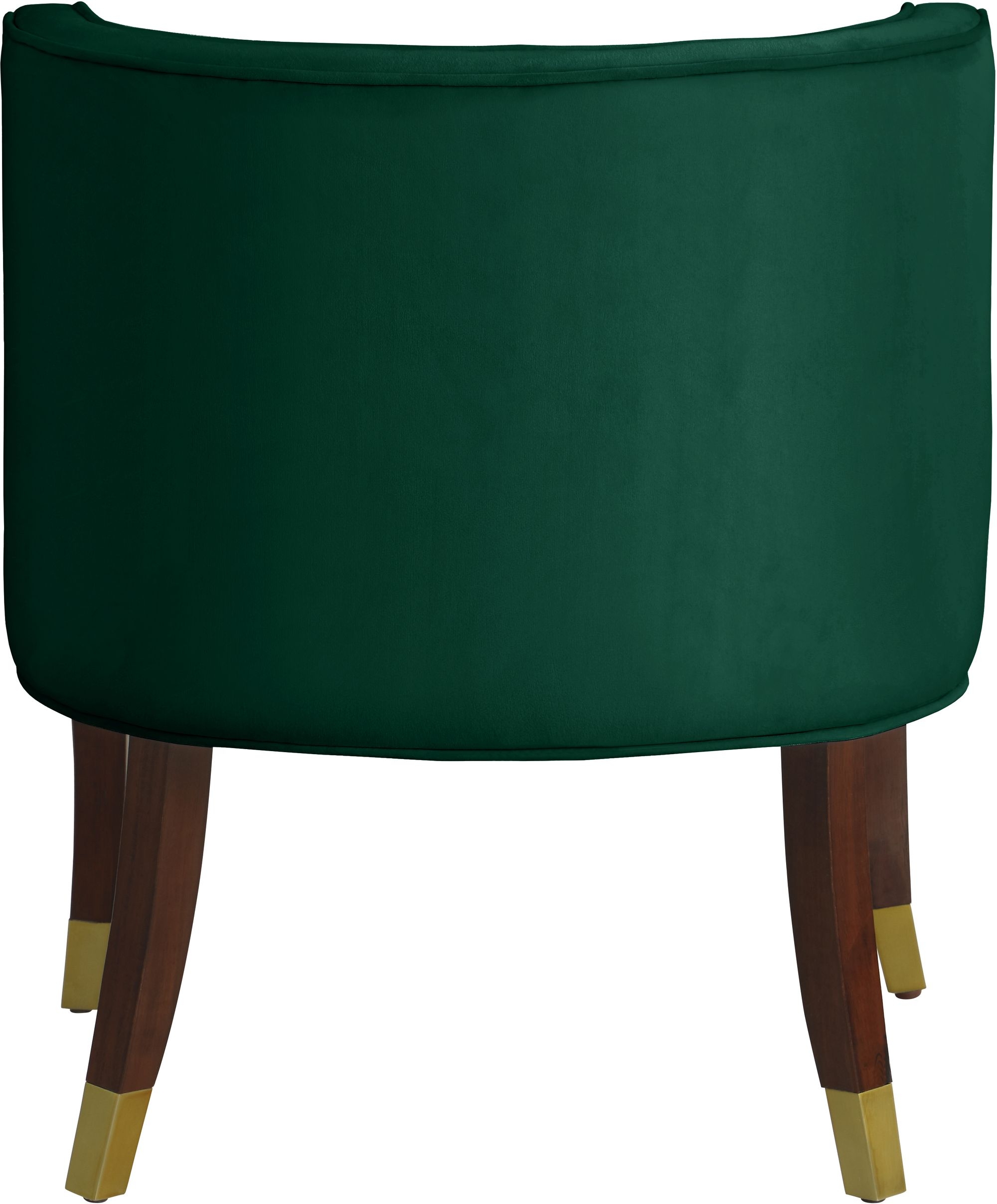 Perry Velvet Dining Chair with Espresso Wood Legs