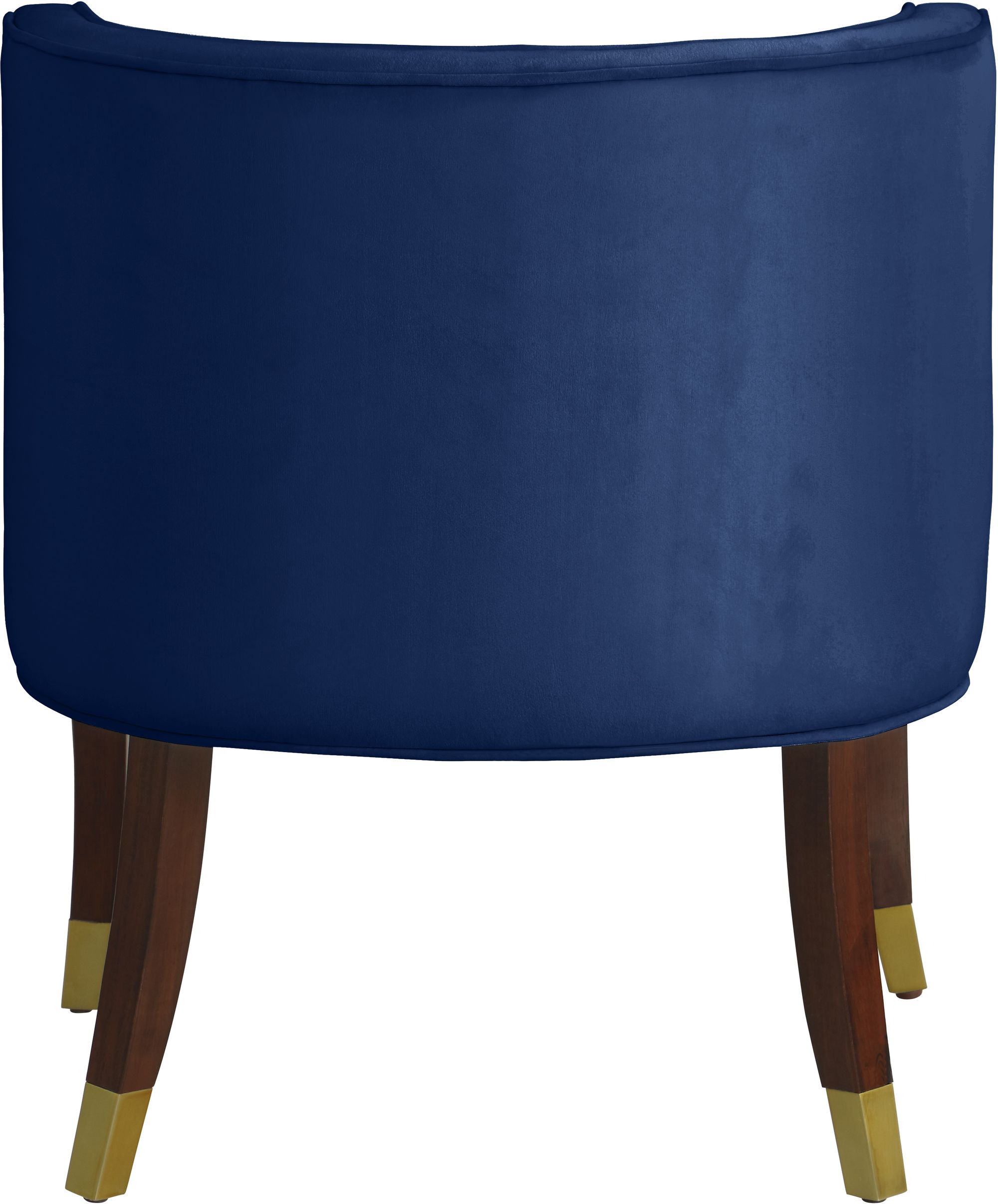 Perry Velvet Dining Chair with Espresso Wood Legs