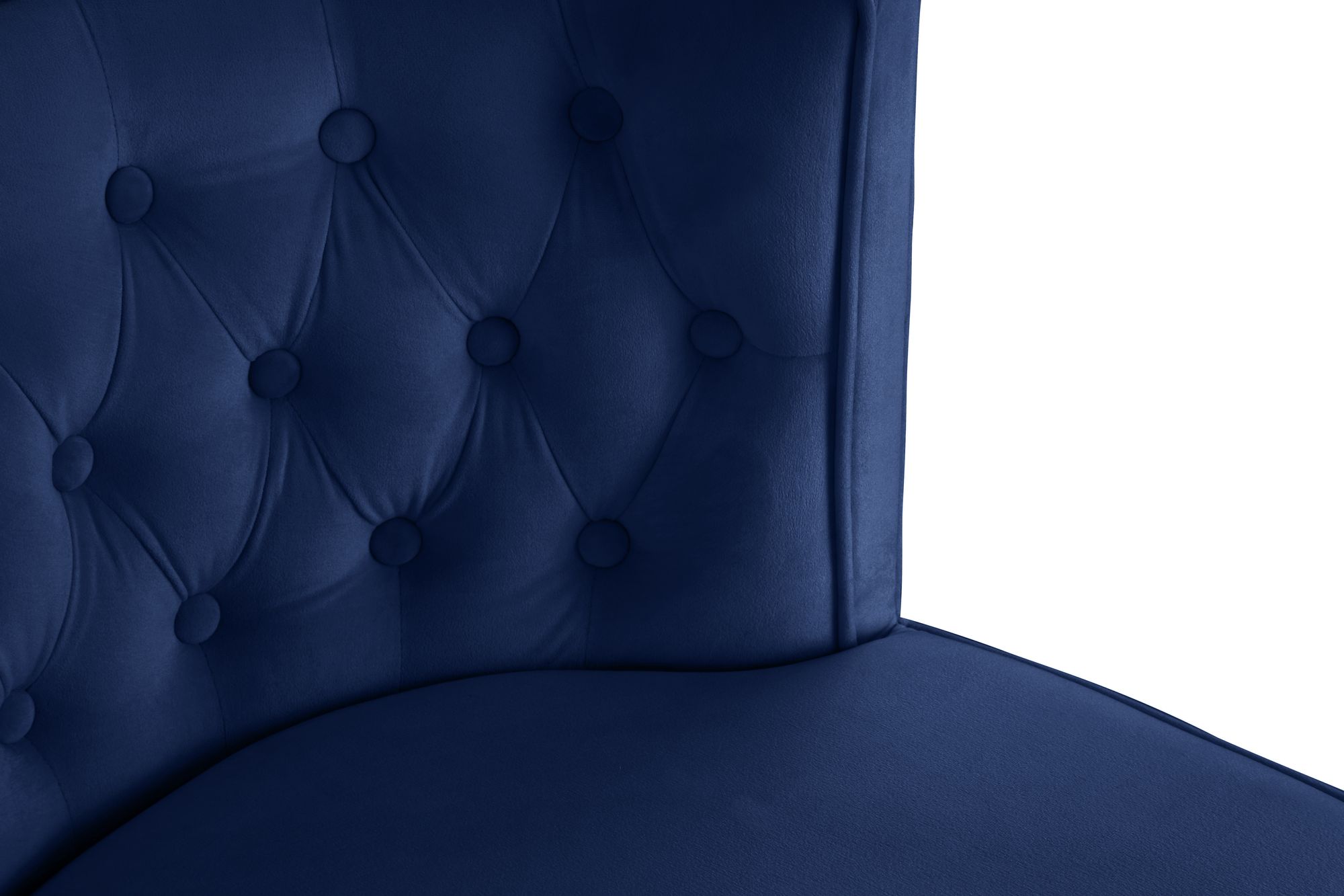 Perry Velvet Dining Chair with Espresso Wood Legs