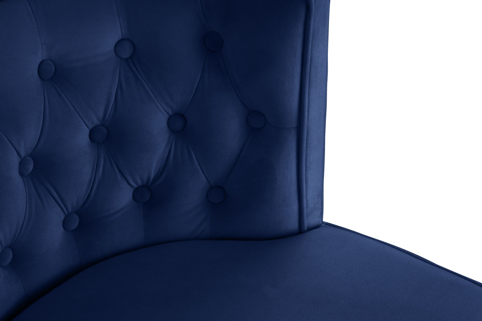Perry Velvet Dining Chair with Espresso Wood Legs