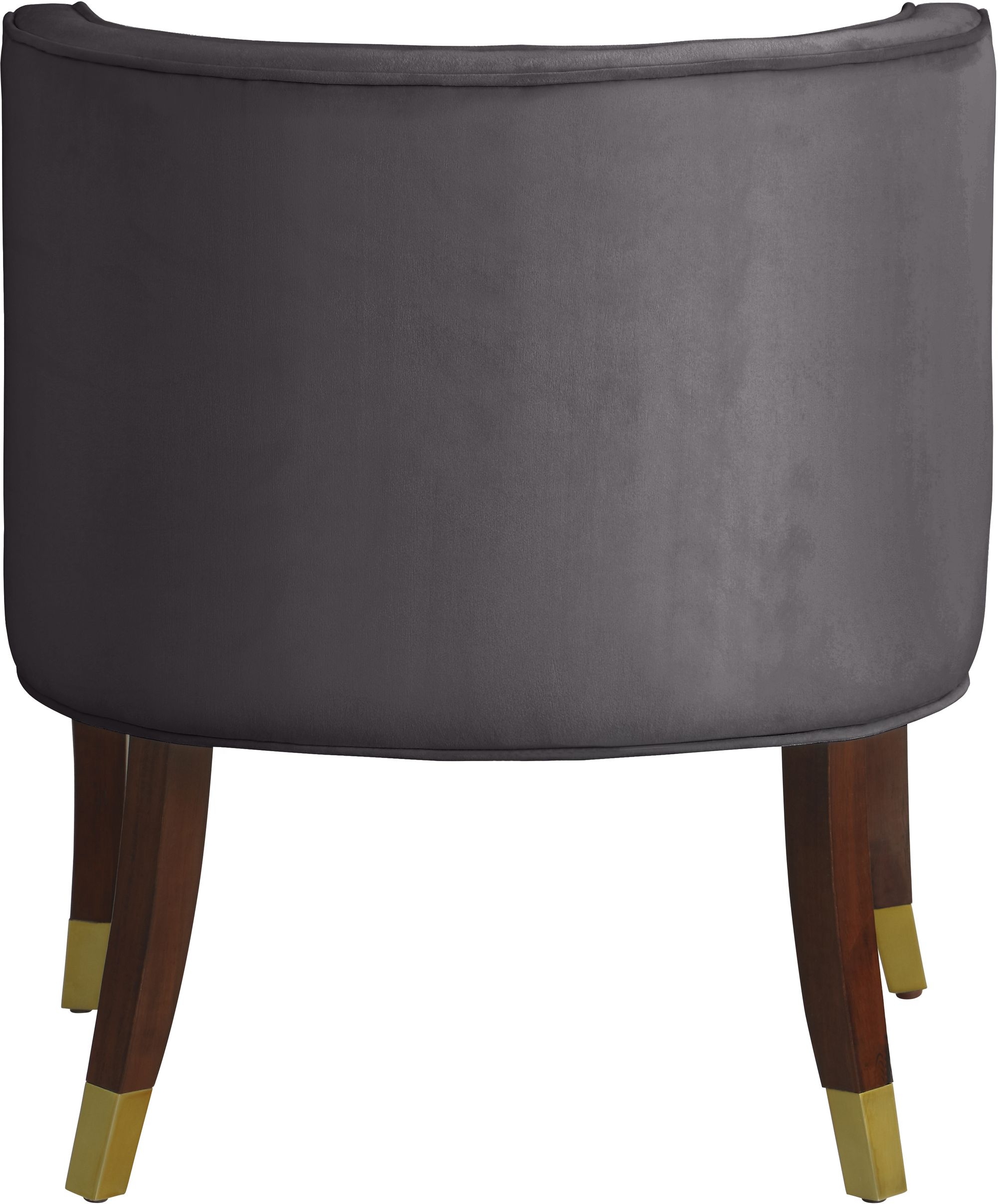 Perry Velvet Dining Chair with Espresso Wood Legs