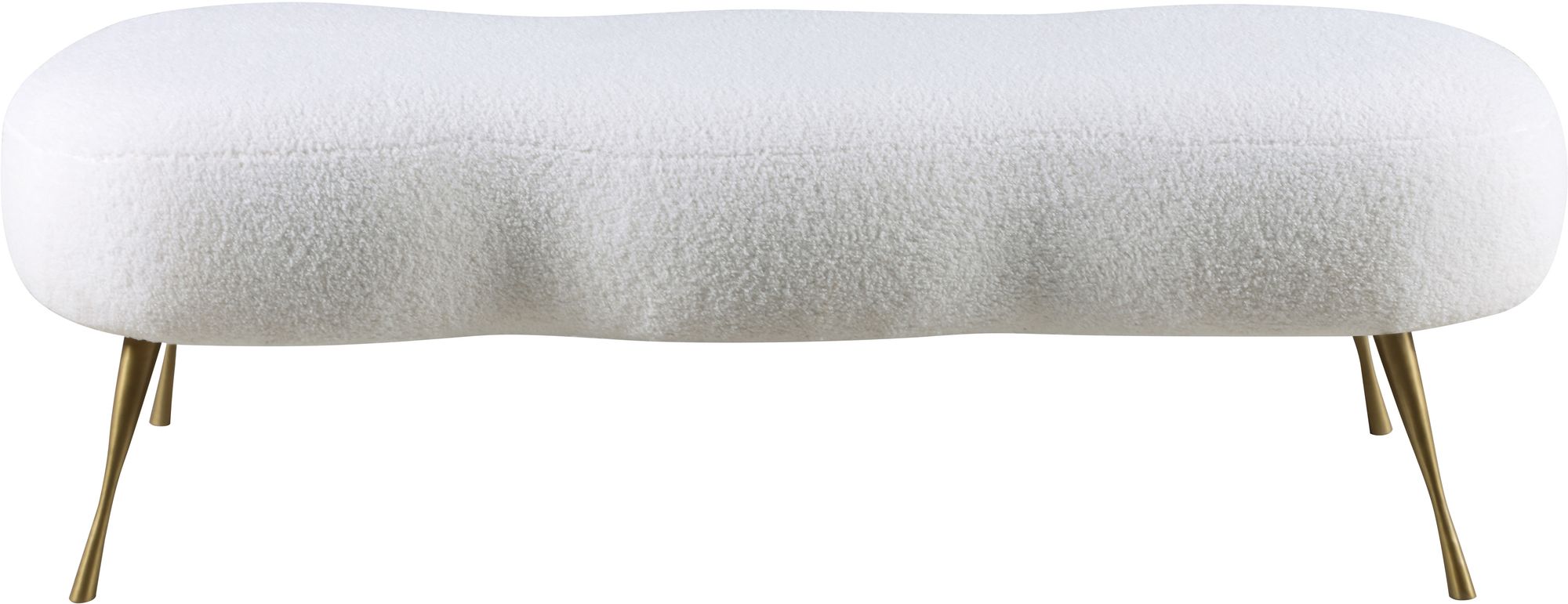 Nube Faux Sheepskin Fur Bench