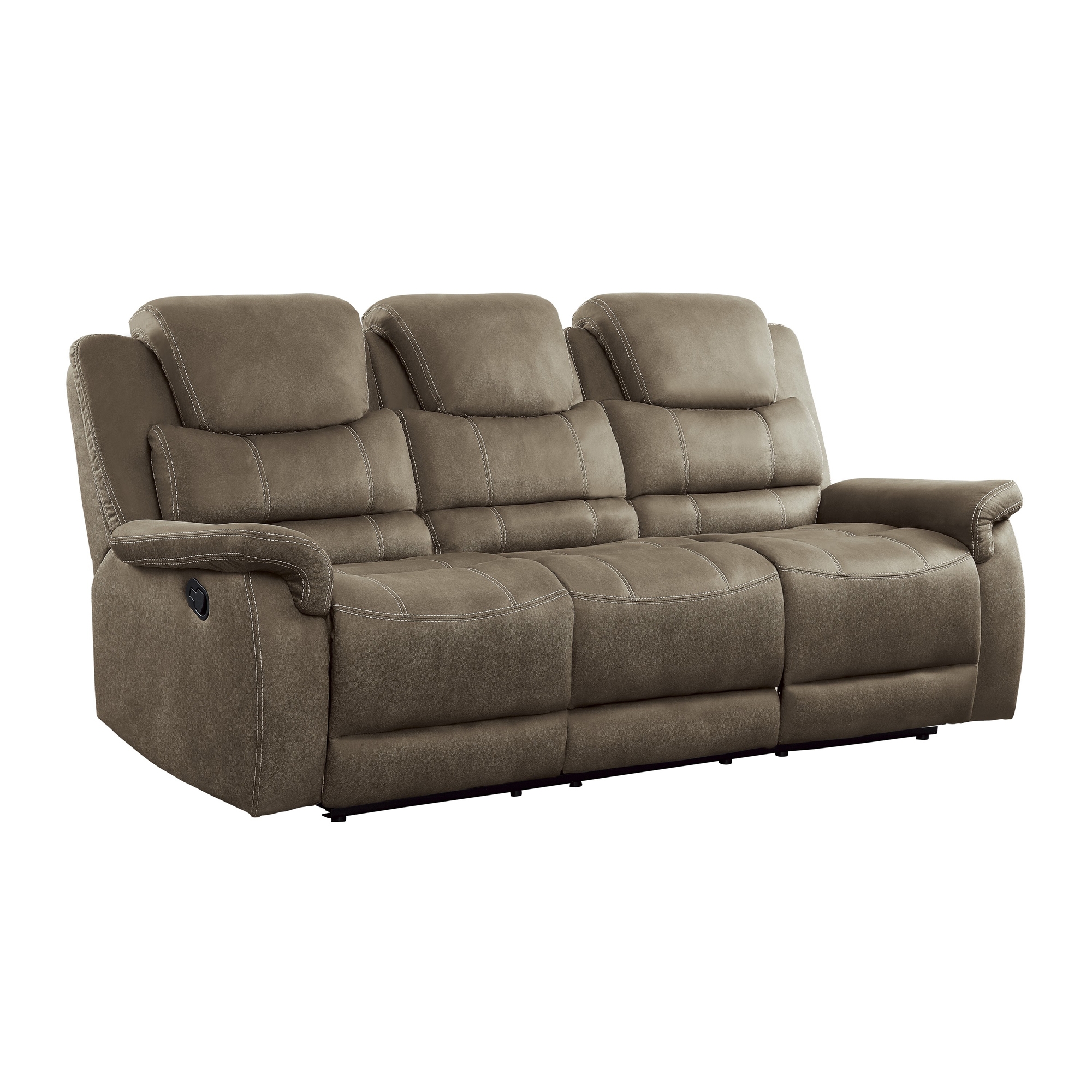 Shola Microfiber Fabric Reclining Sofa