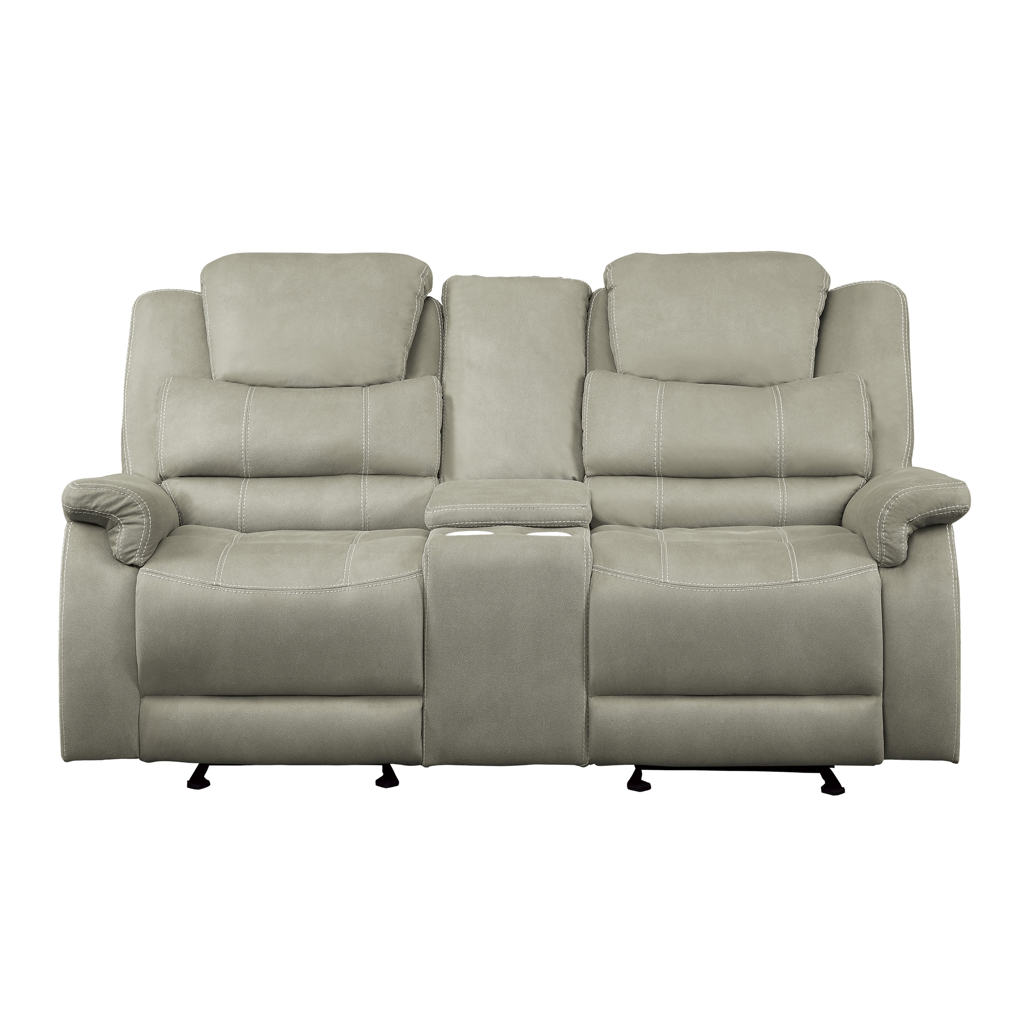 Shola Fabric Double Reclining Loveseat