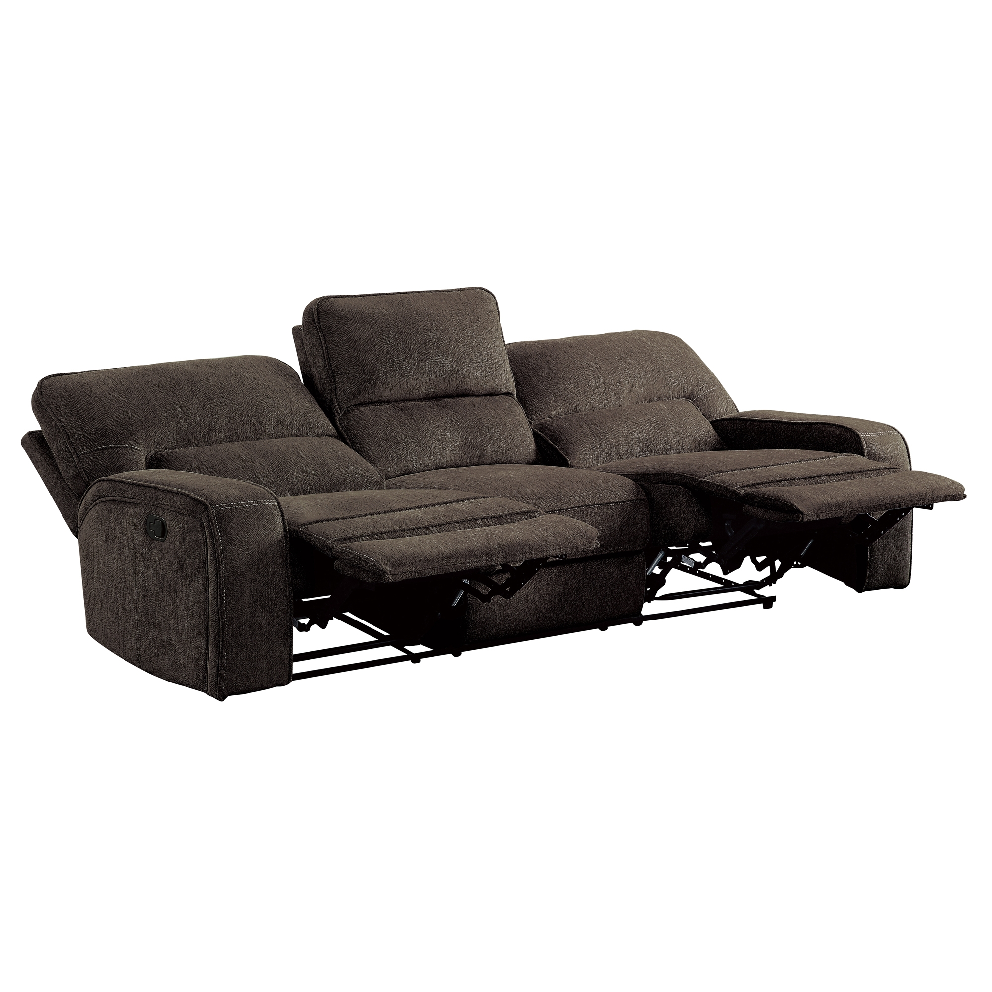 Borneo Fabric Double Reclining Sofa