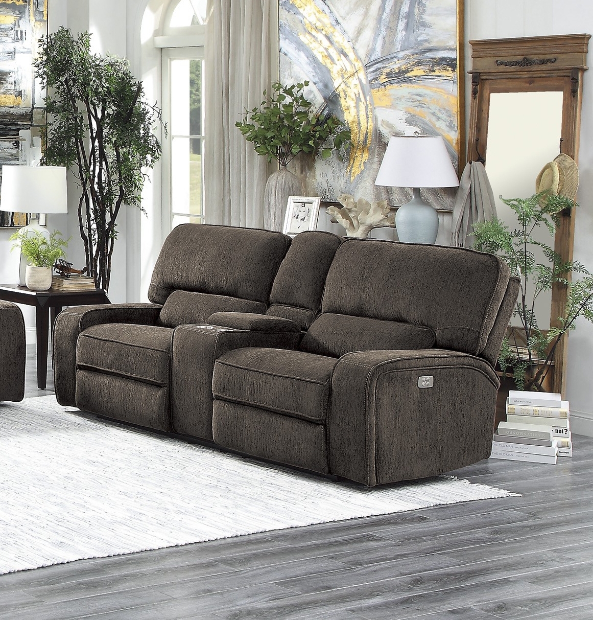 Borneo Fabric Power Reclining Living Room Set