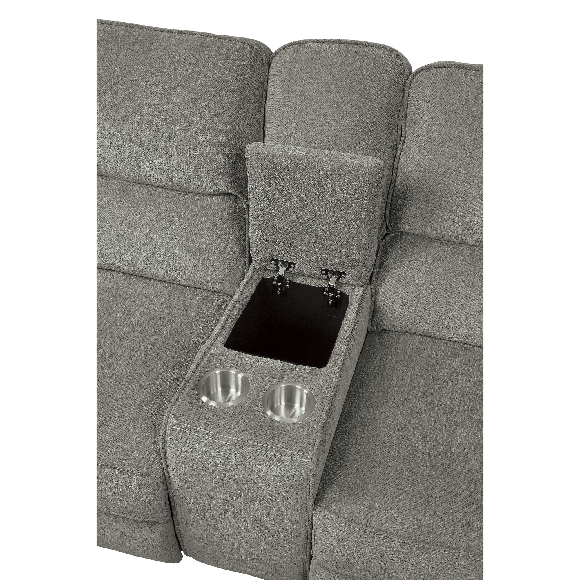 Borneo Fabric Double Reclining Loveseat