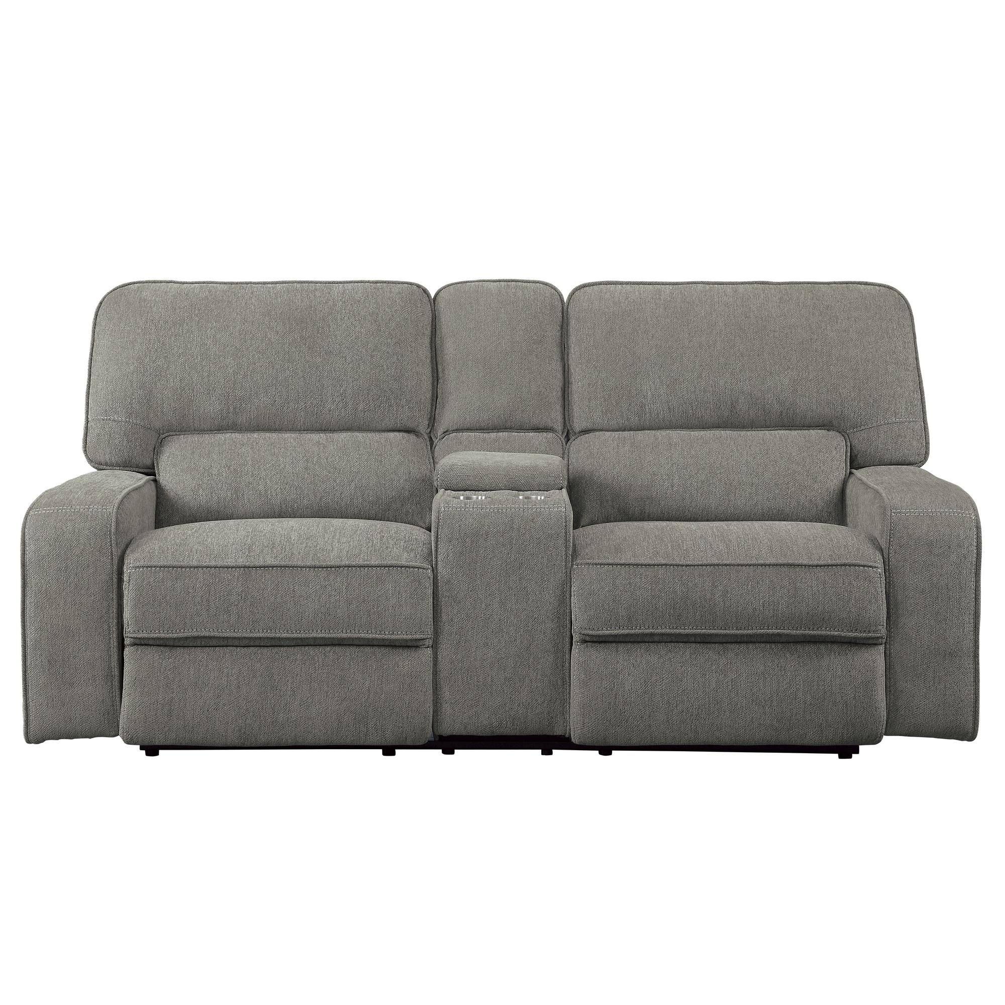 Borneo Fabric Double Reclining Loveseat