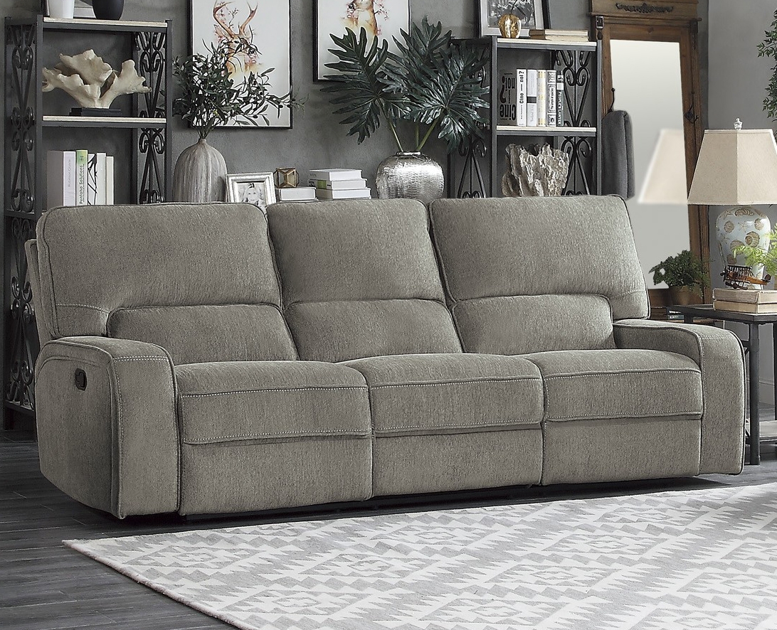 Borneo Fabric Double Reclining Sofa