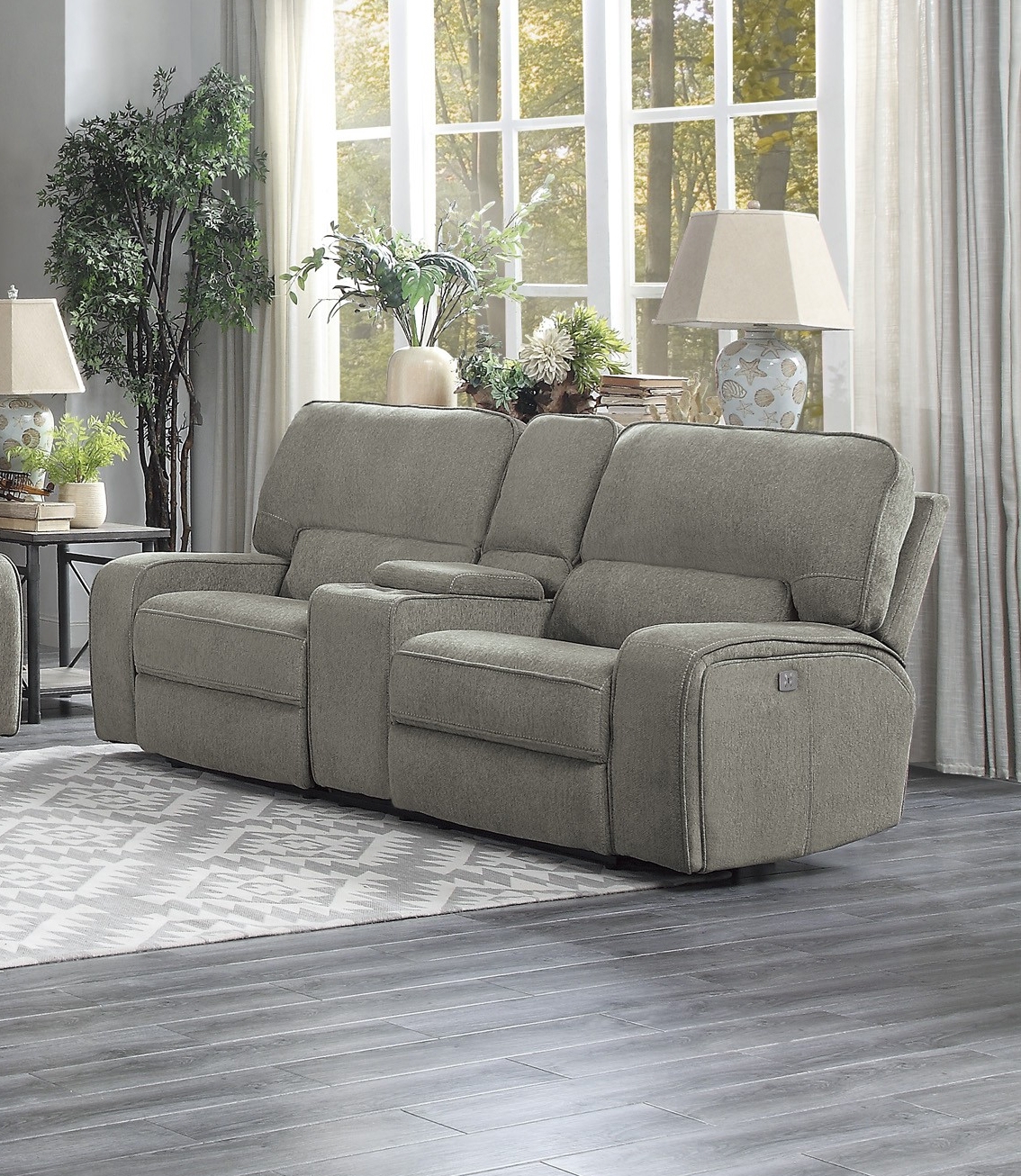 Borneo Fabric Power Reclining Living Room Set