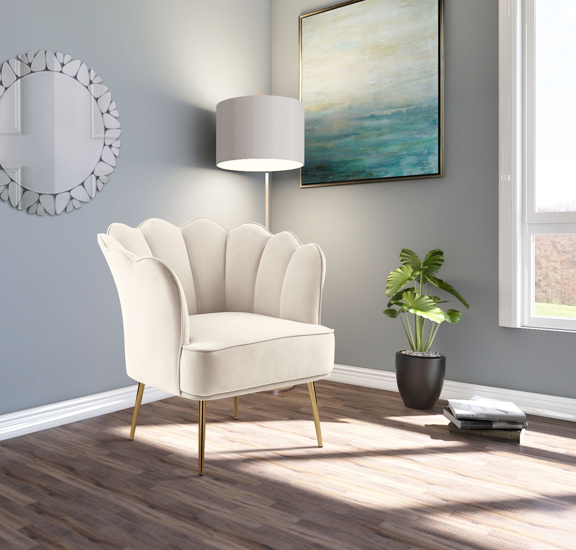 Jester Velvet Accent Chair