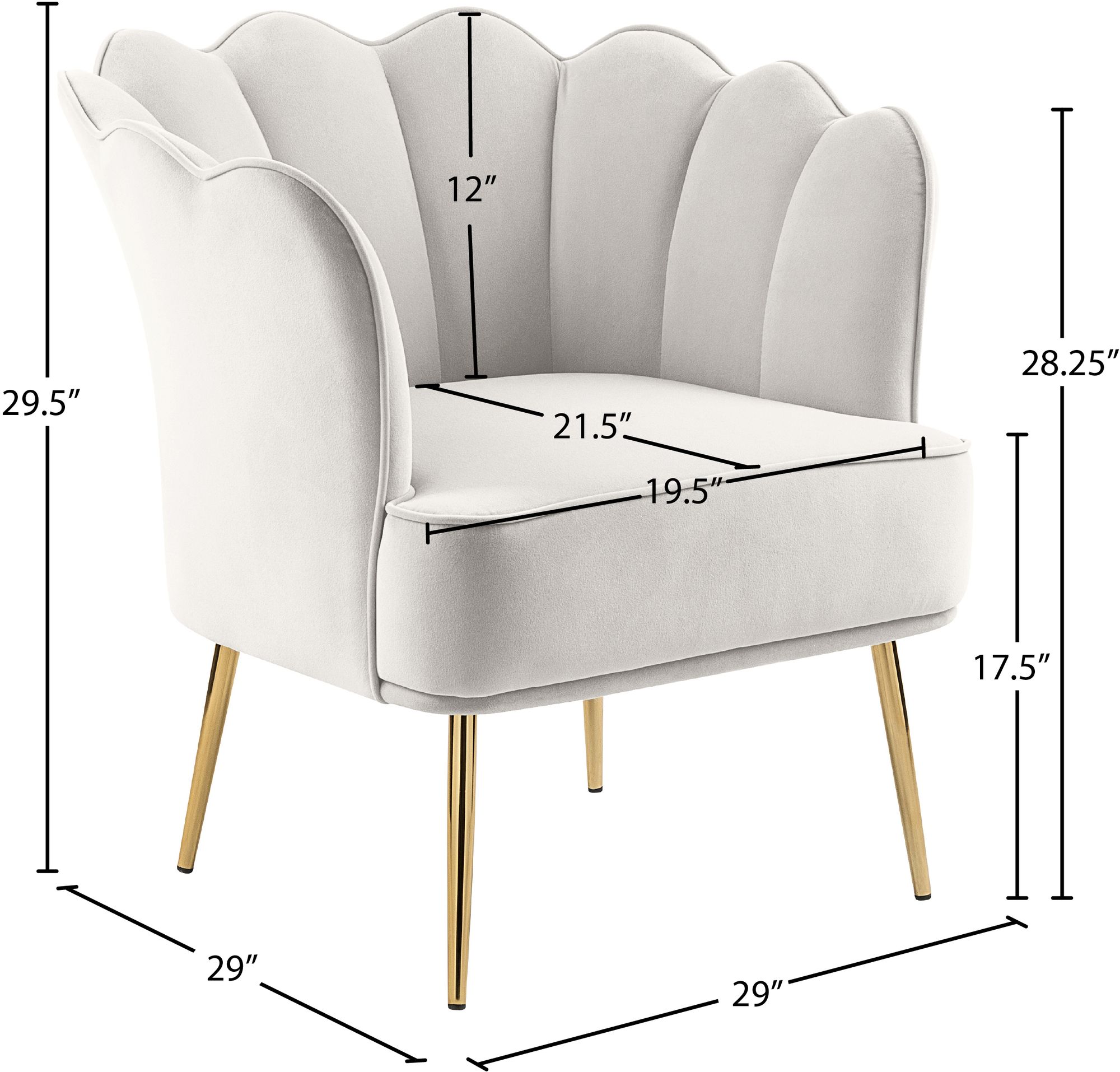 Jester Velvet Accent Chair