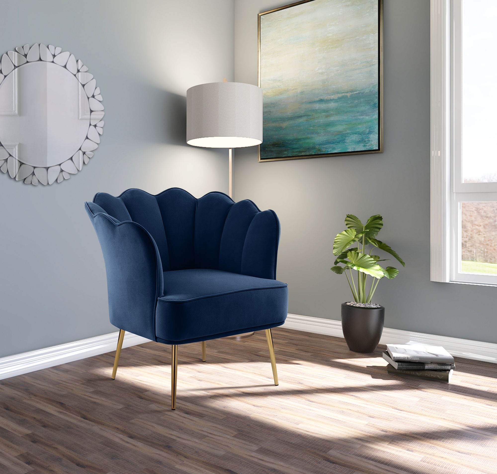 Jester Velvet Accent Chair