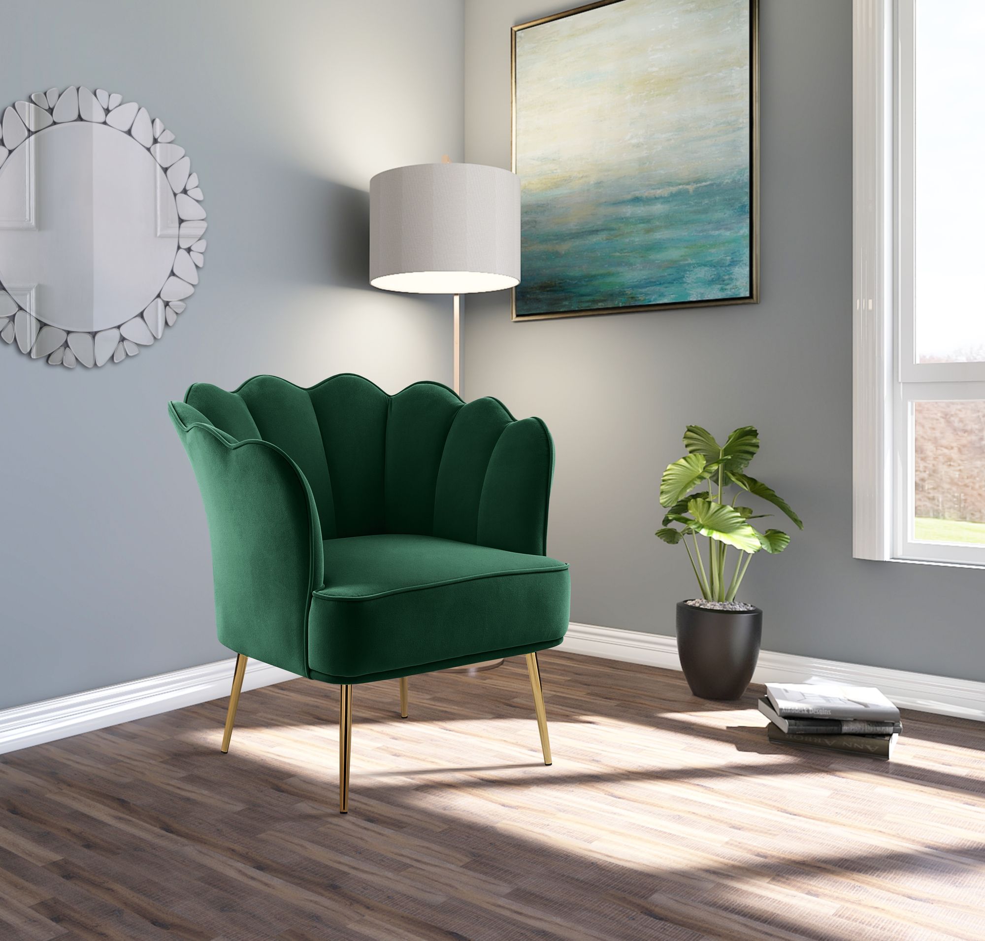 Jester Velvet Accent Chair