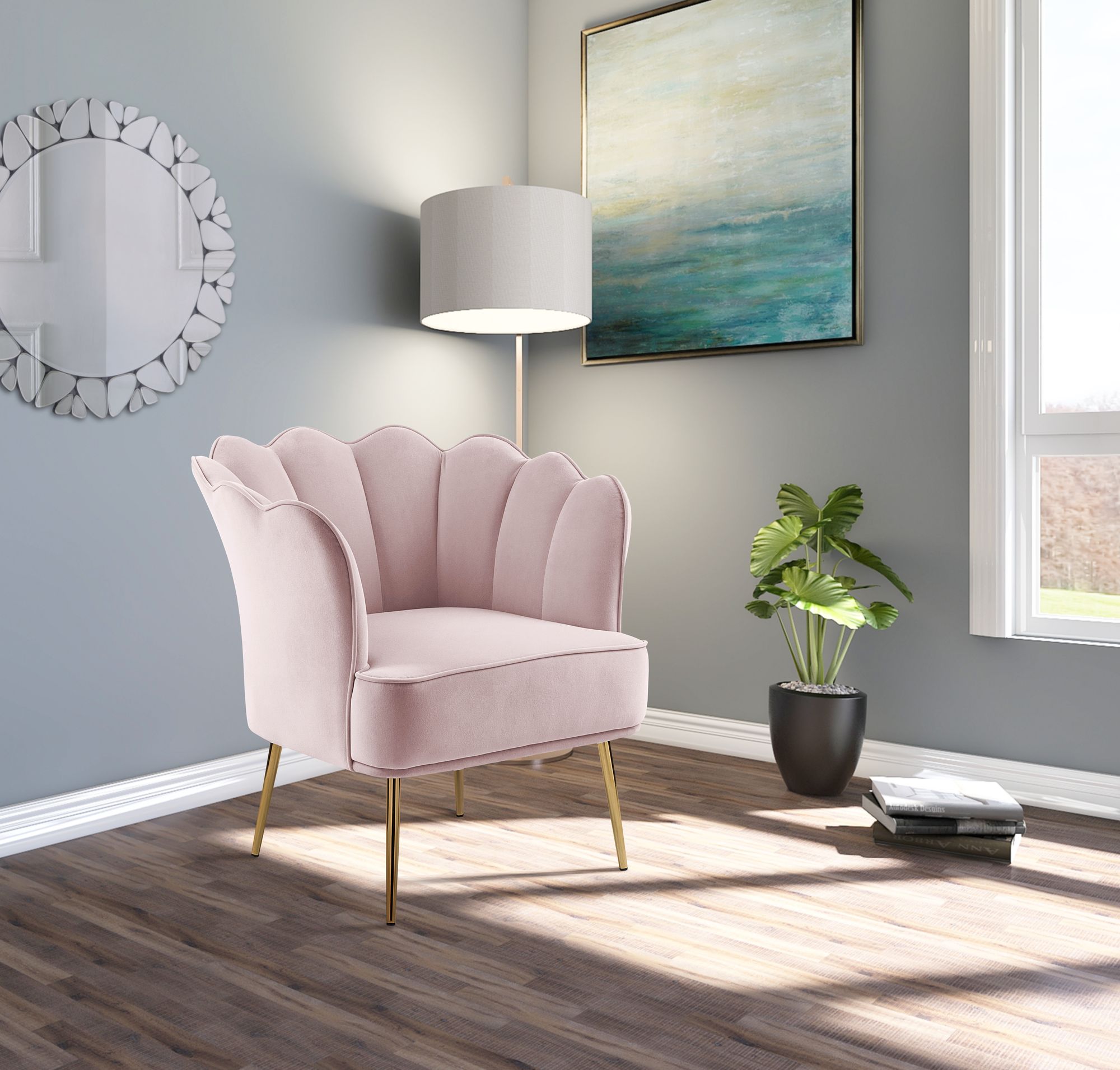 Jester Velvet Accent Chair