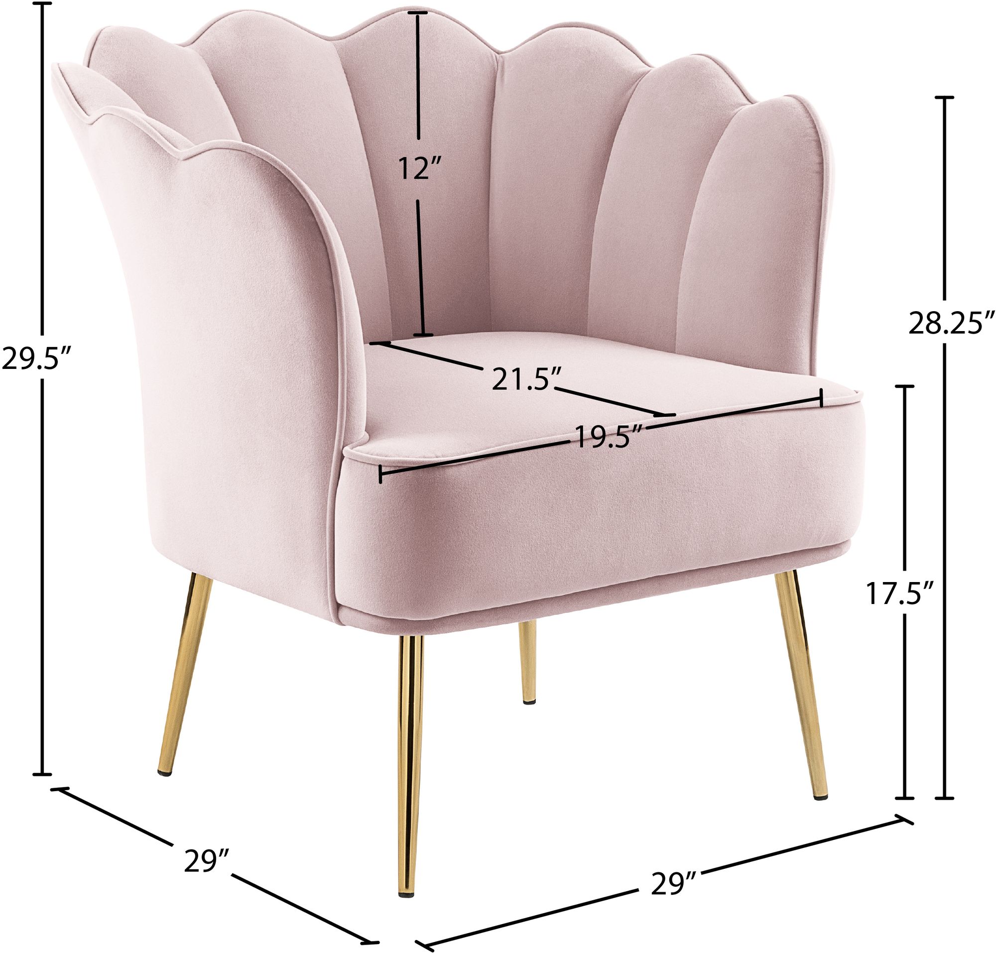 Jester Velvet Accent Chair