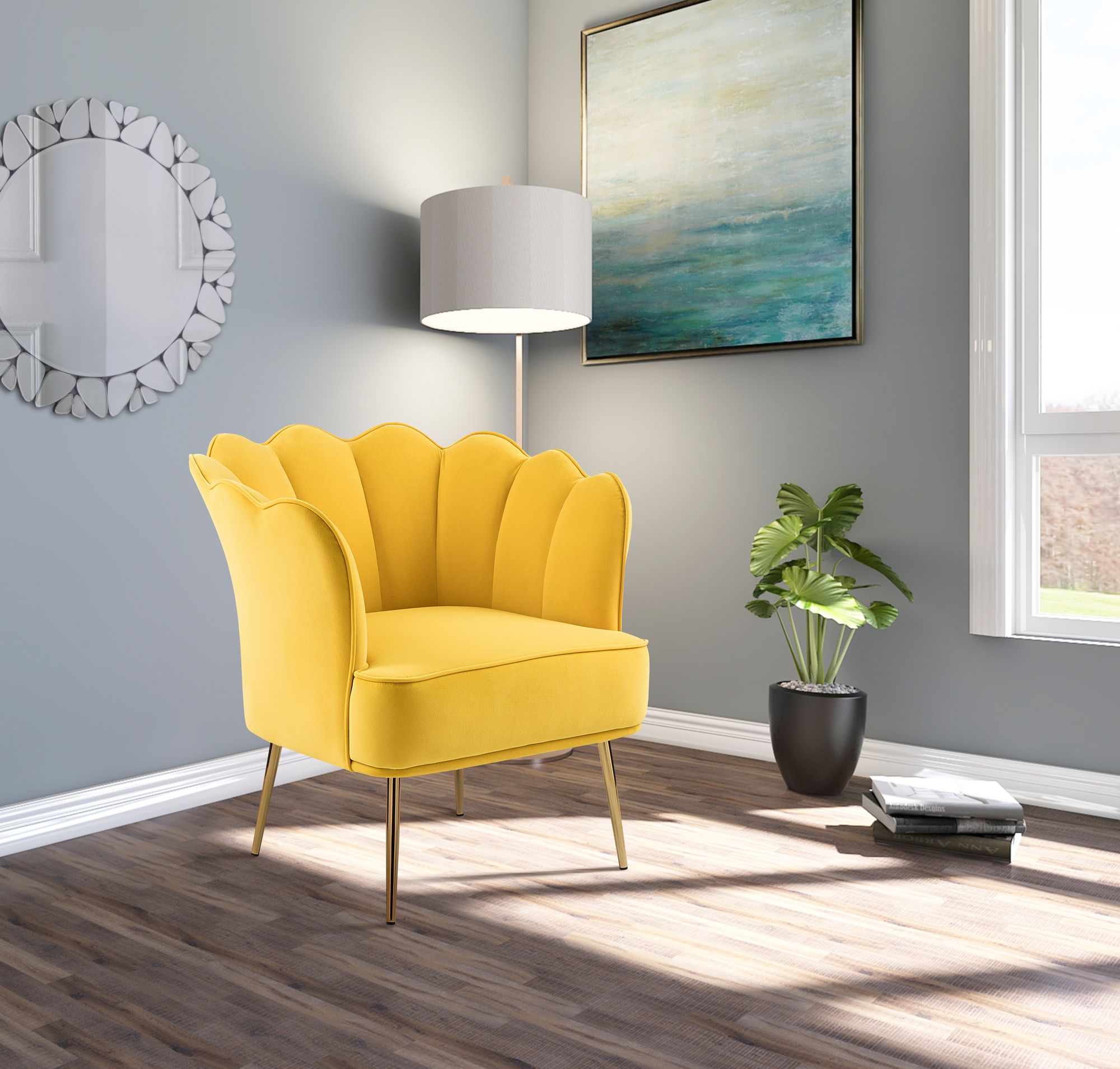 Jester Velvet Accent Chair