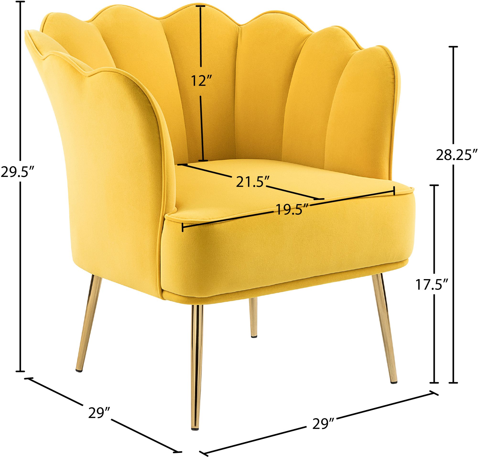 Jester Velvet Accent Chair