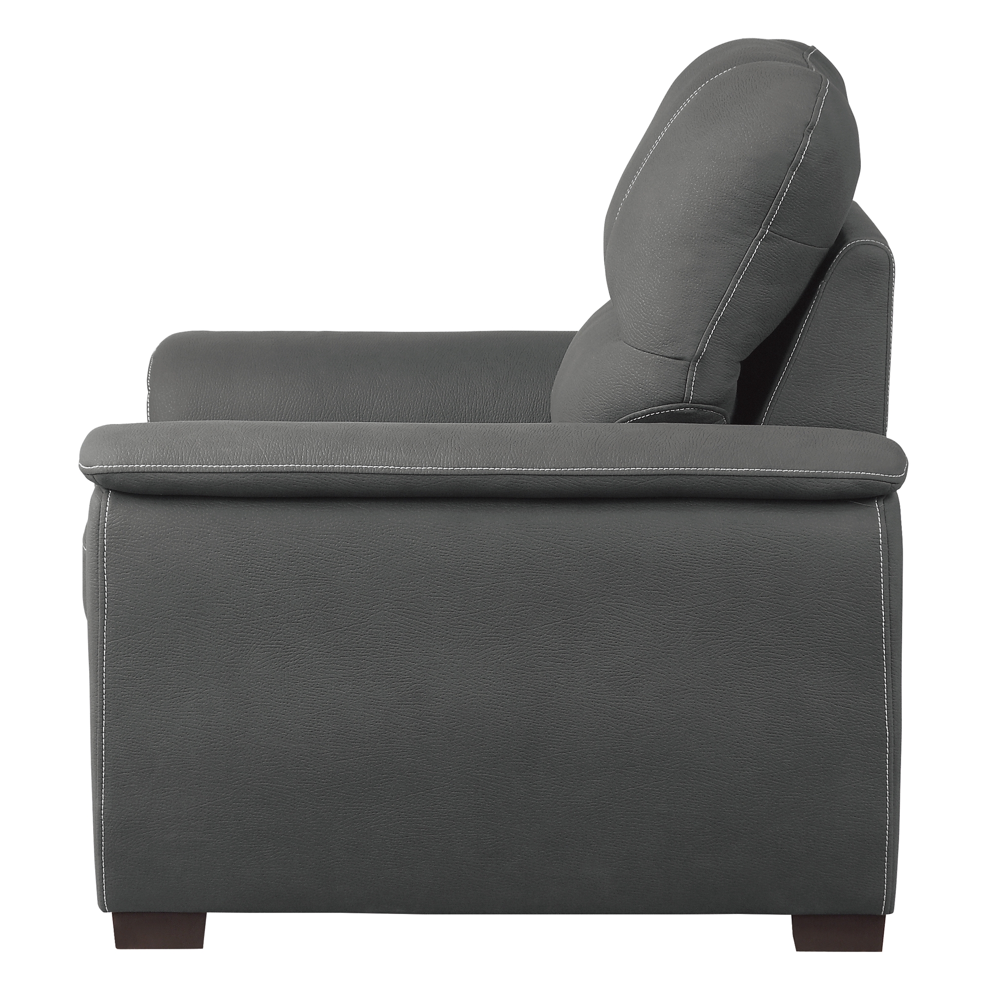 Andes Microfiber Chair with Pull-out Ottoman