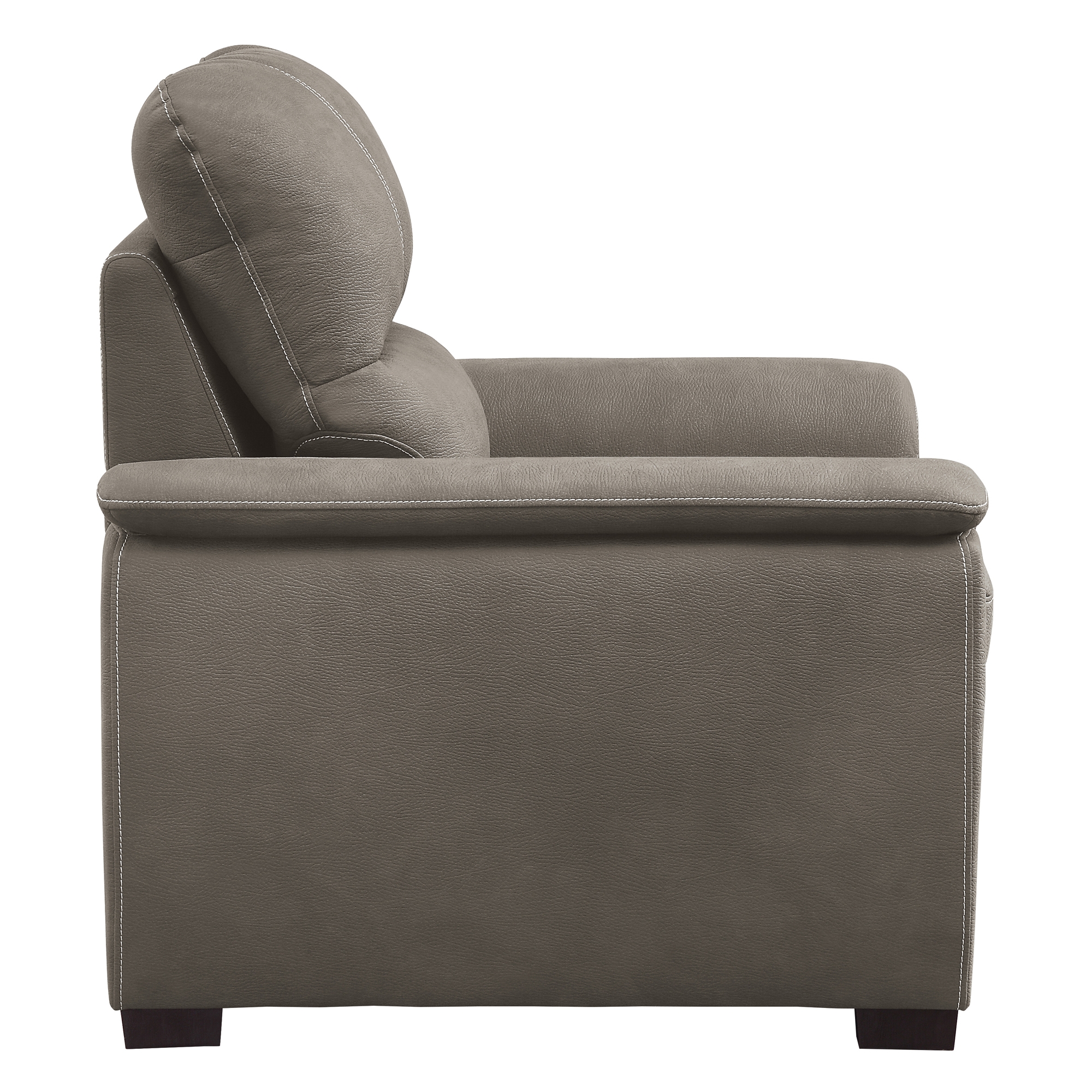 Andes Microfiber Chair with Pull-out Ottoman
