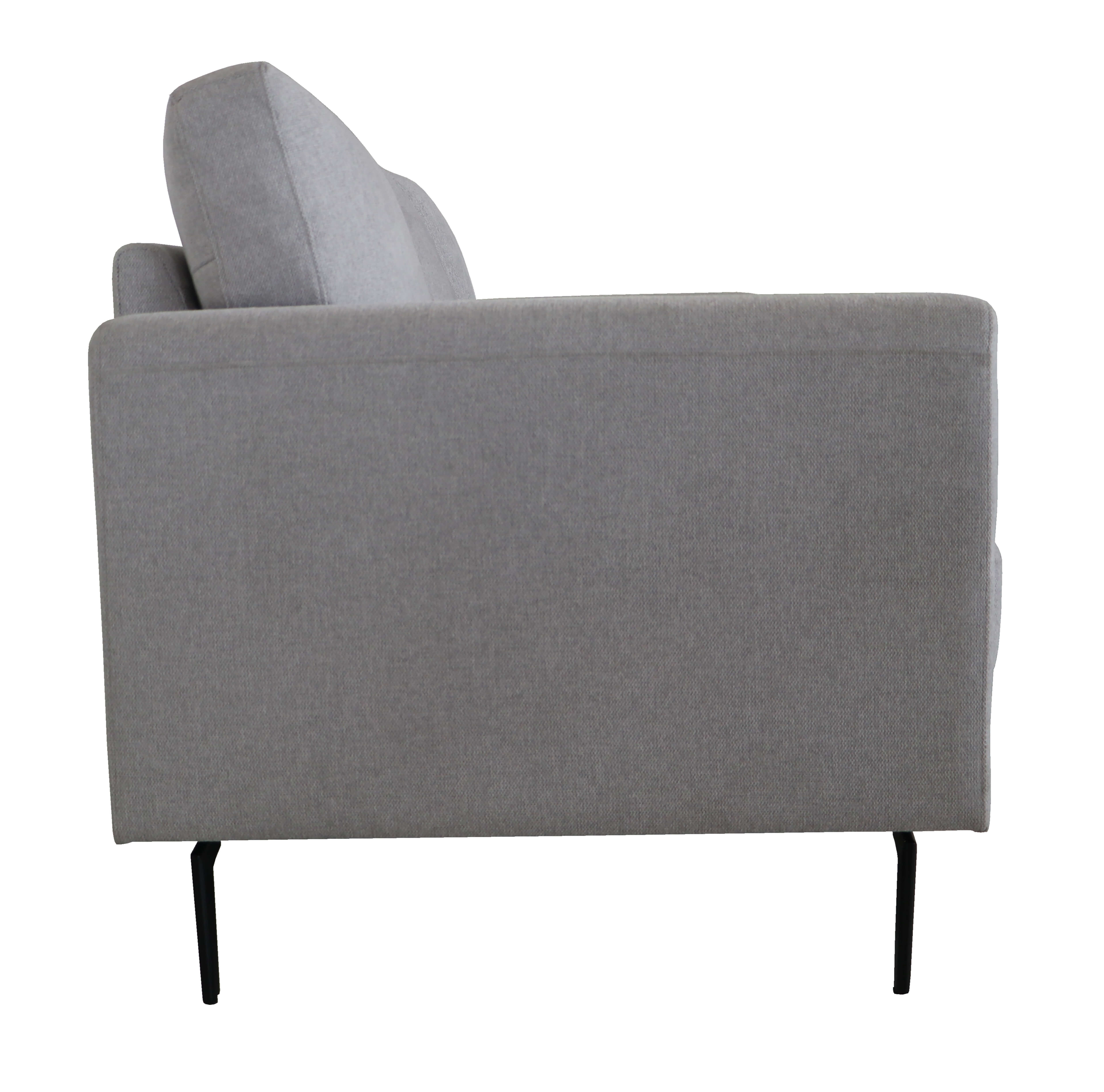 Kyrene Grey Fabric Sofa | Track Arms
