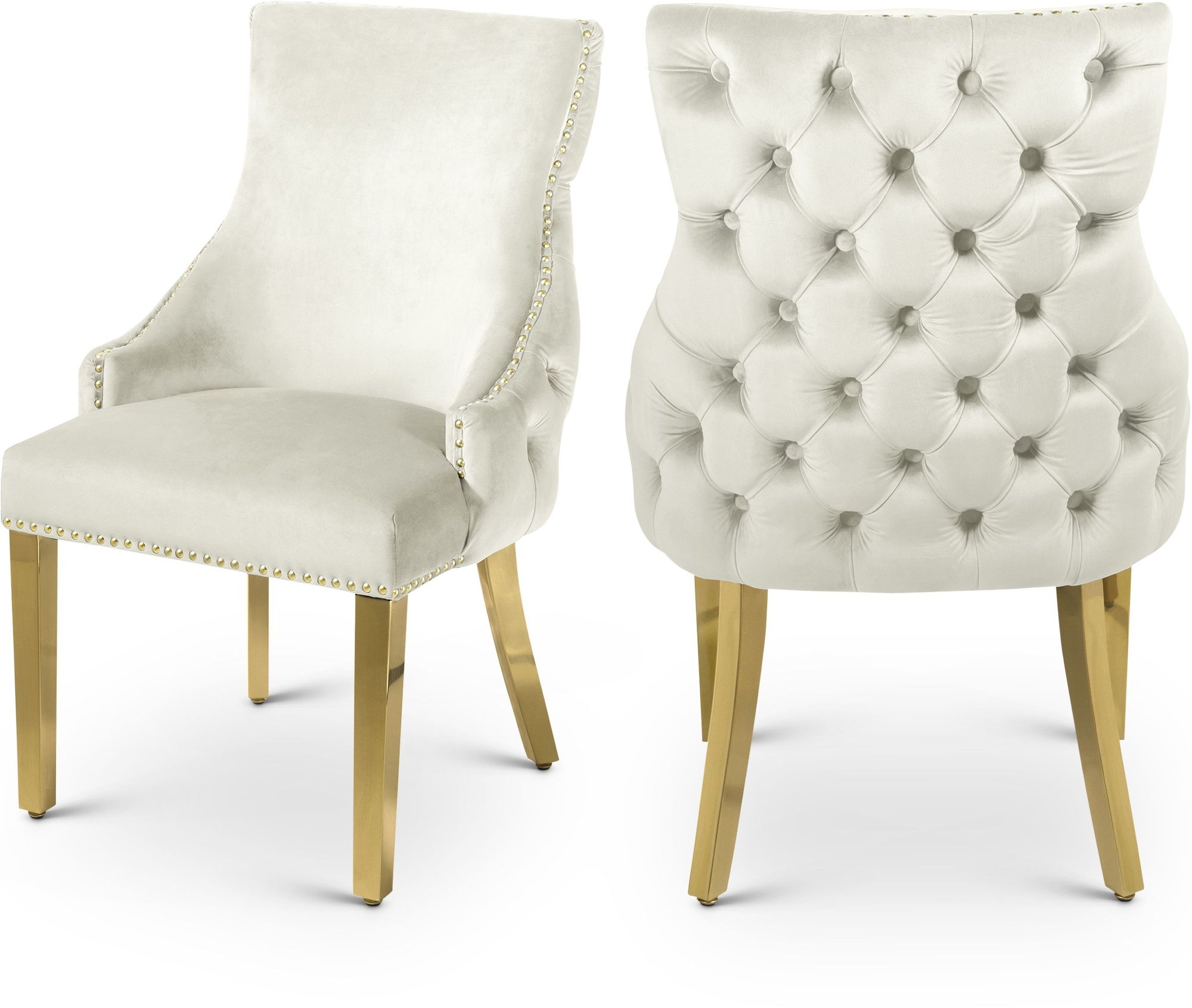 Tuft Velvet Dining Chair