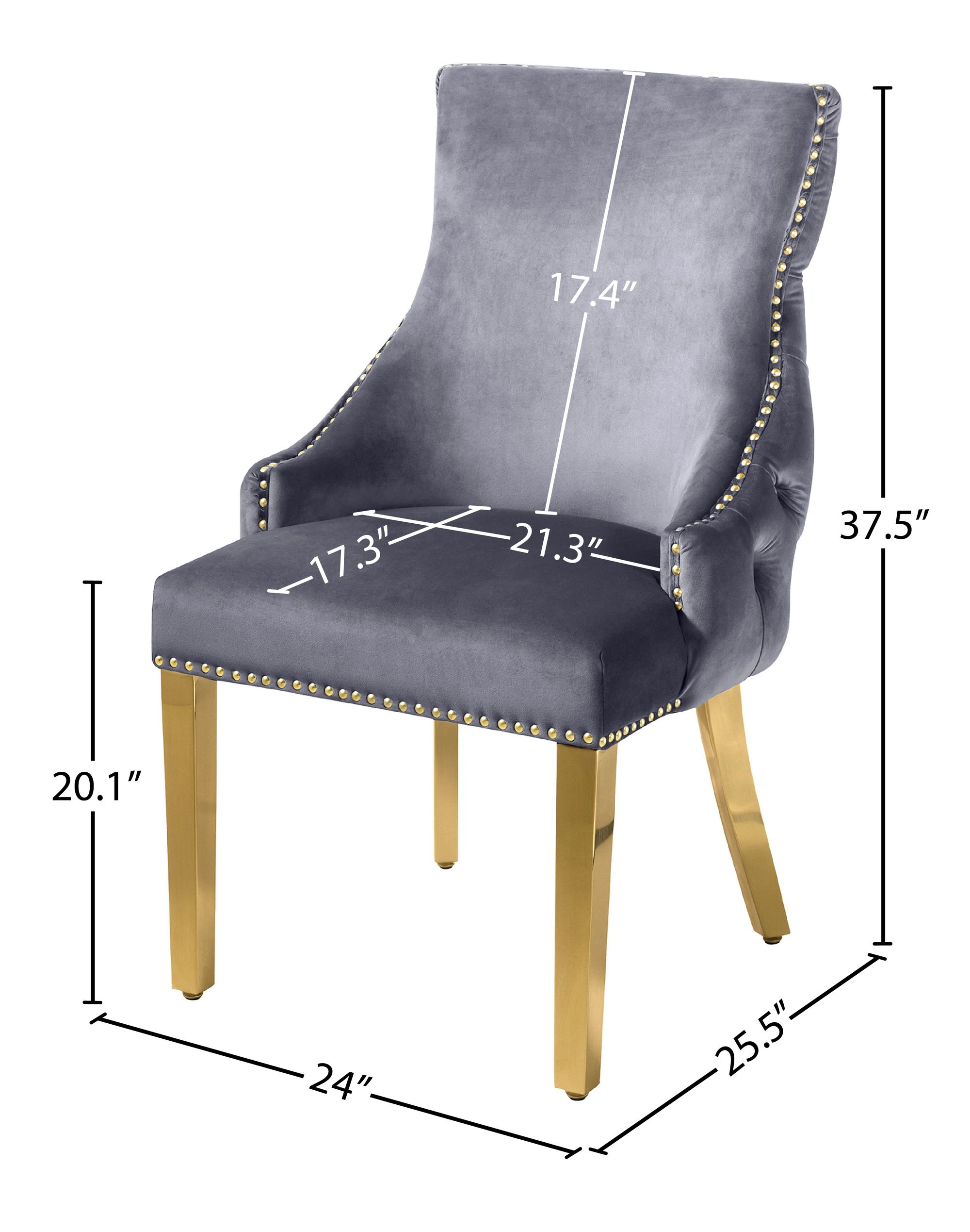 Tuft Velvet Dining Chair