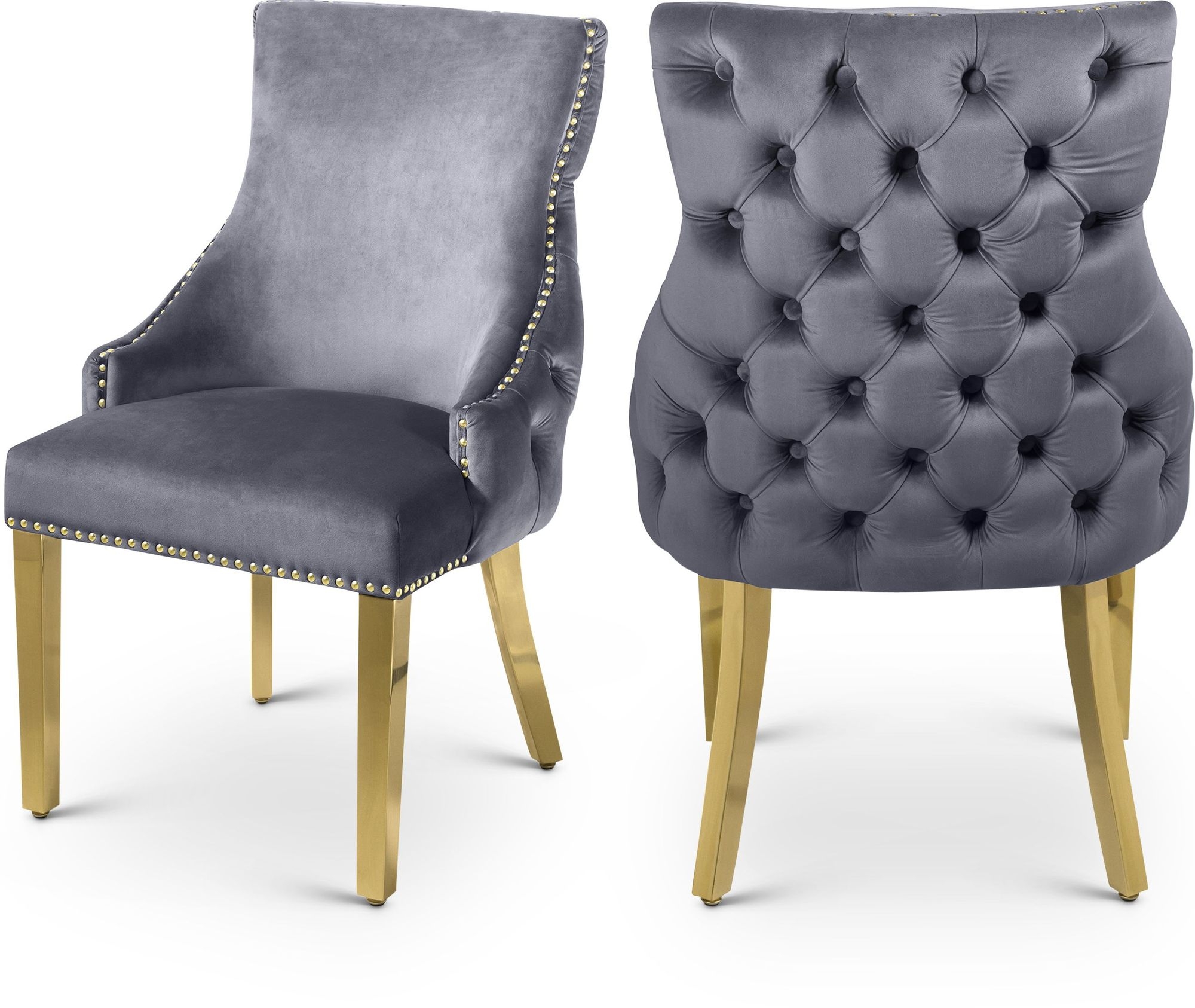 Tuft Velvet Dining Chair