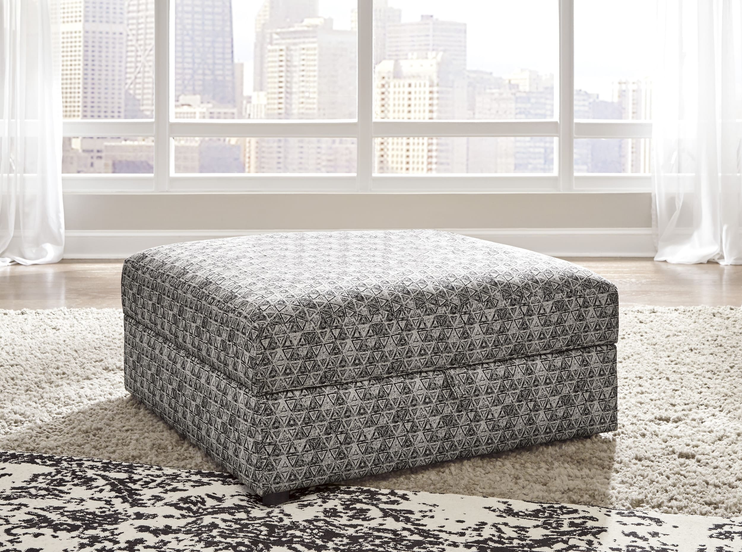 Kellway Polyester Ottoman w/Storage