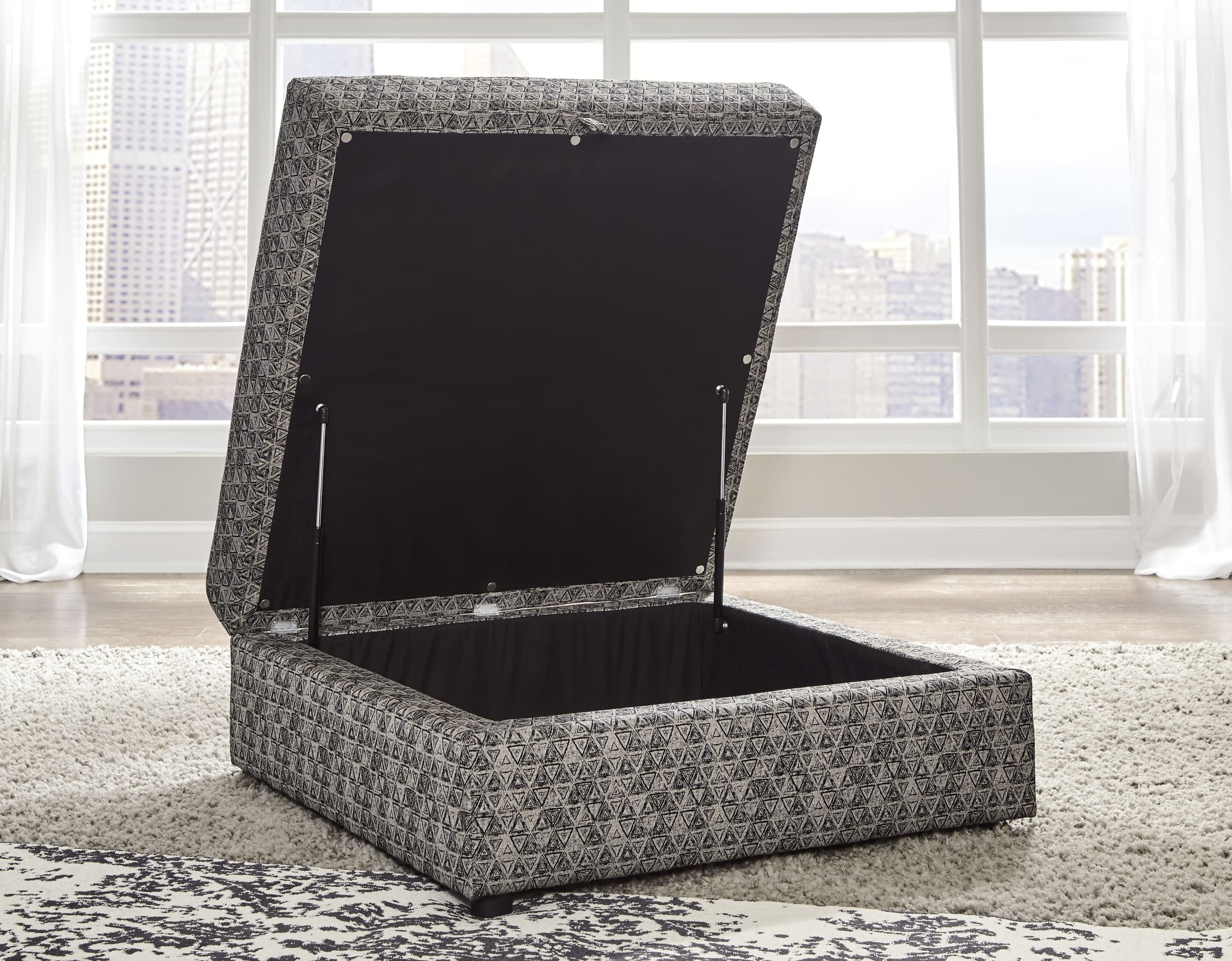 Kellway Polyester Ottoman w/Storage