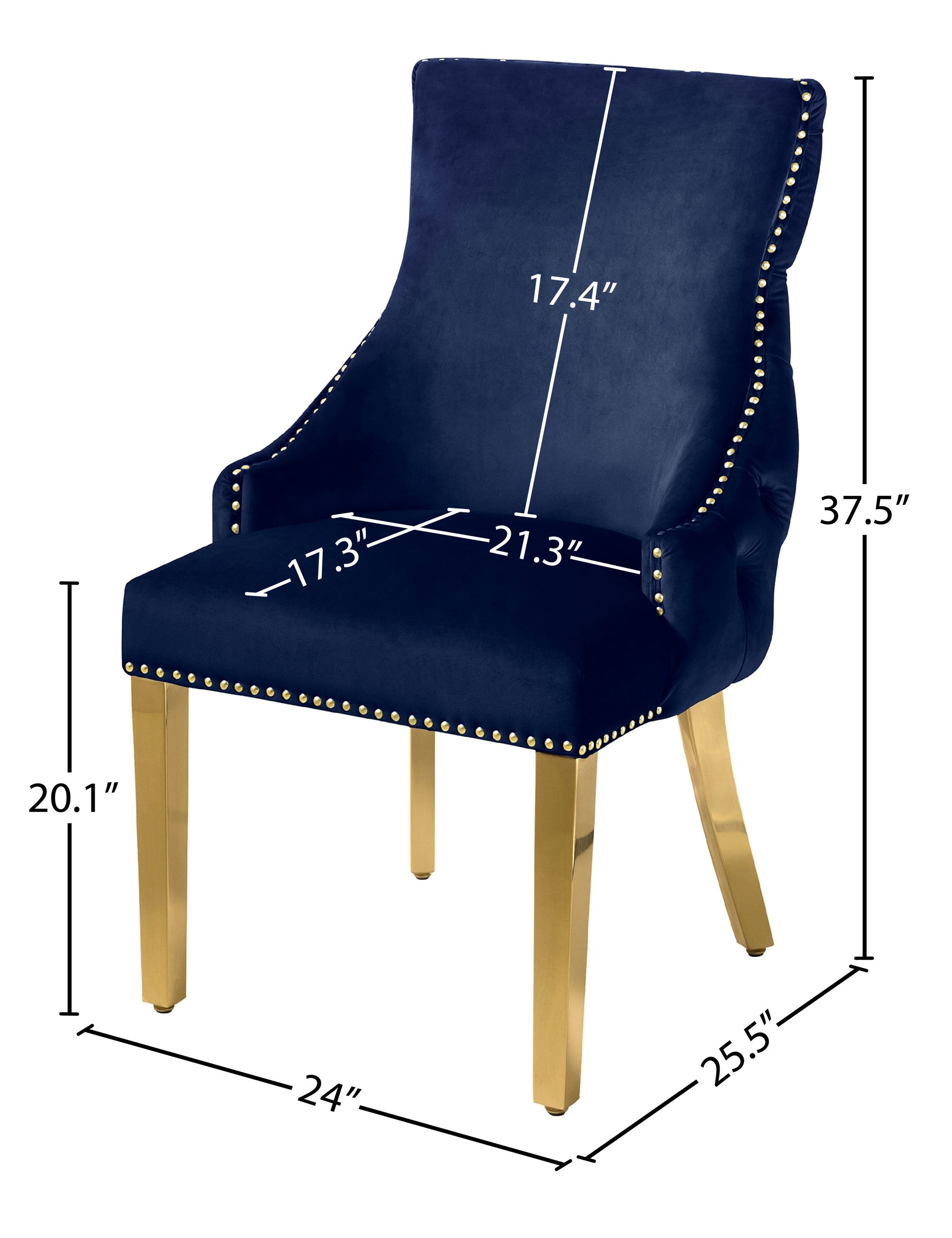 Tuft Velvet Dining Chair