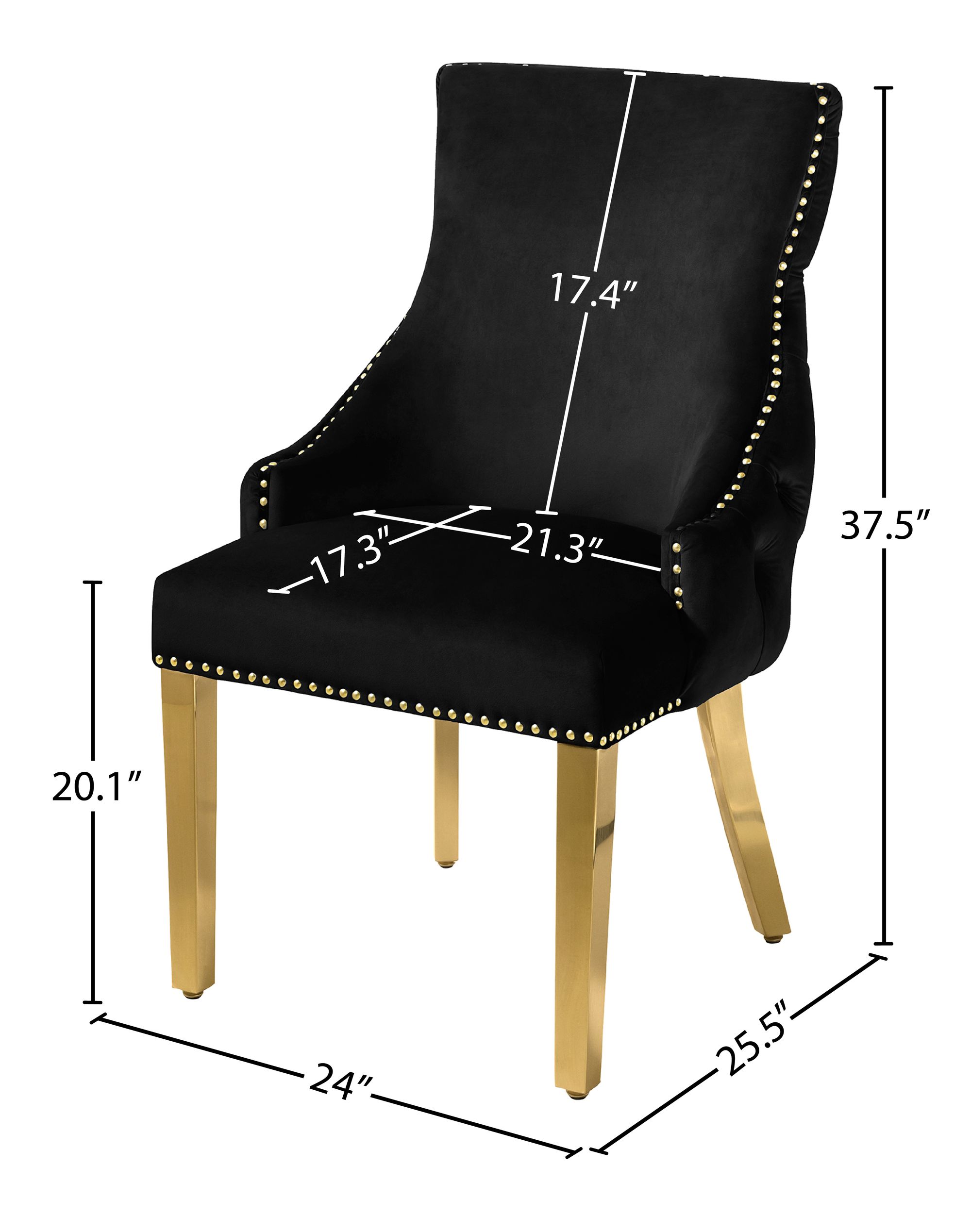 Tuft Velvet Dining Chair