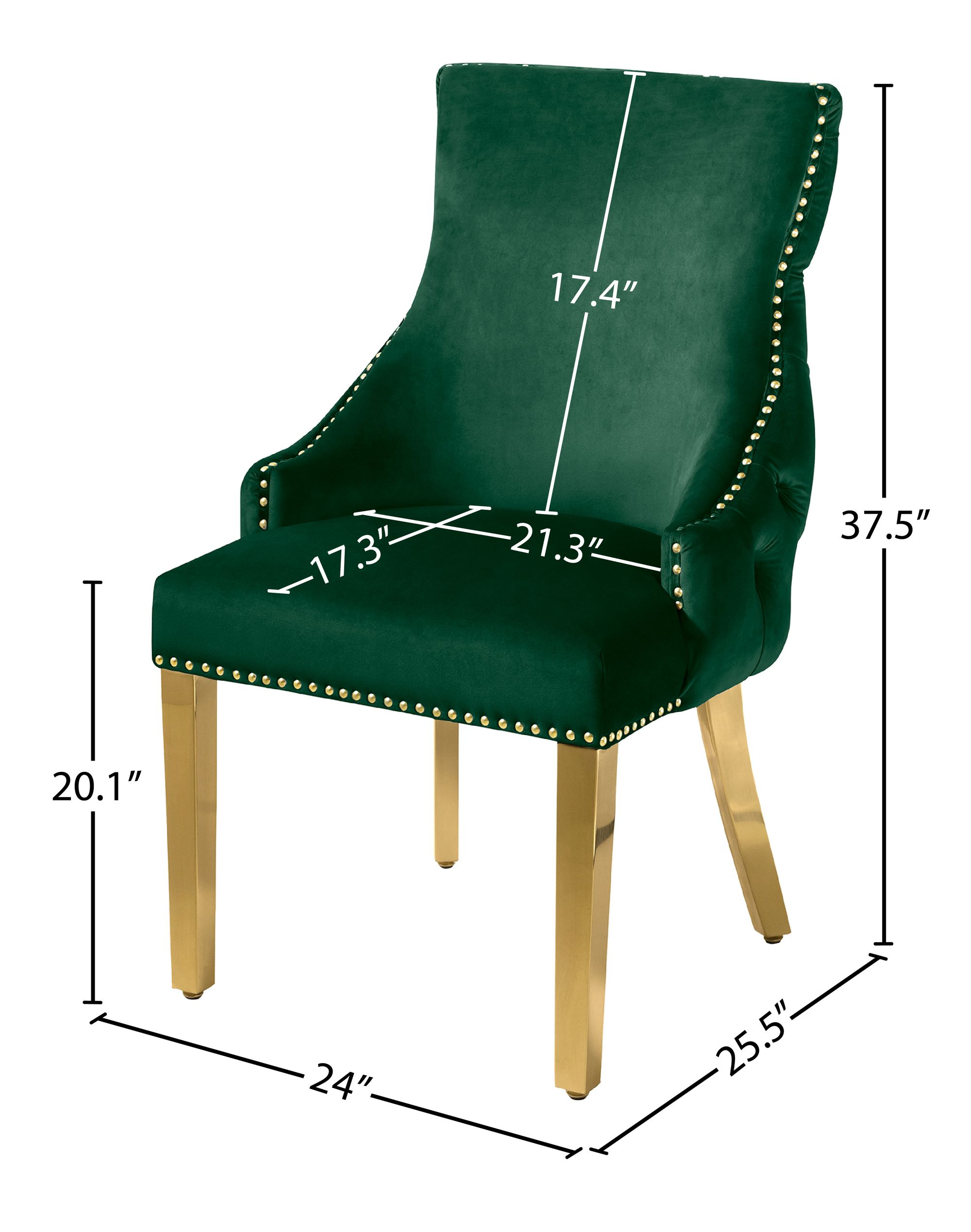 Tuft Velvet Dining Chair