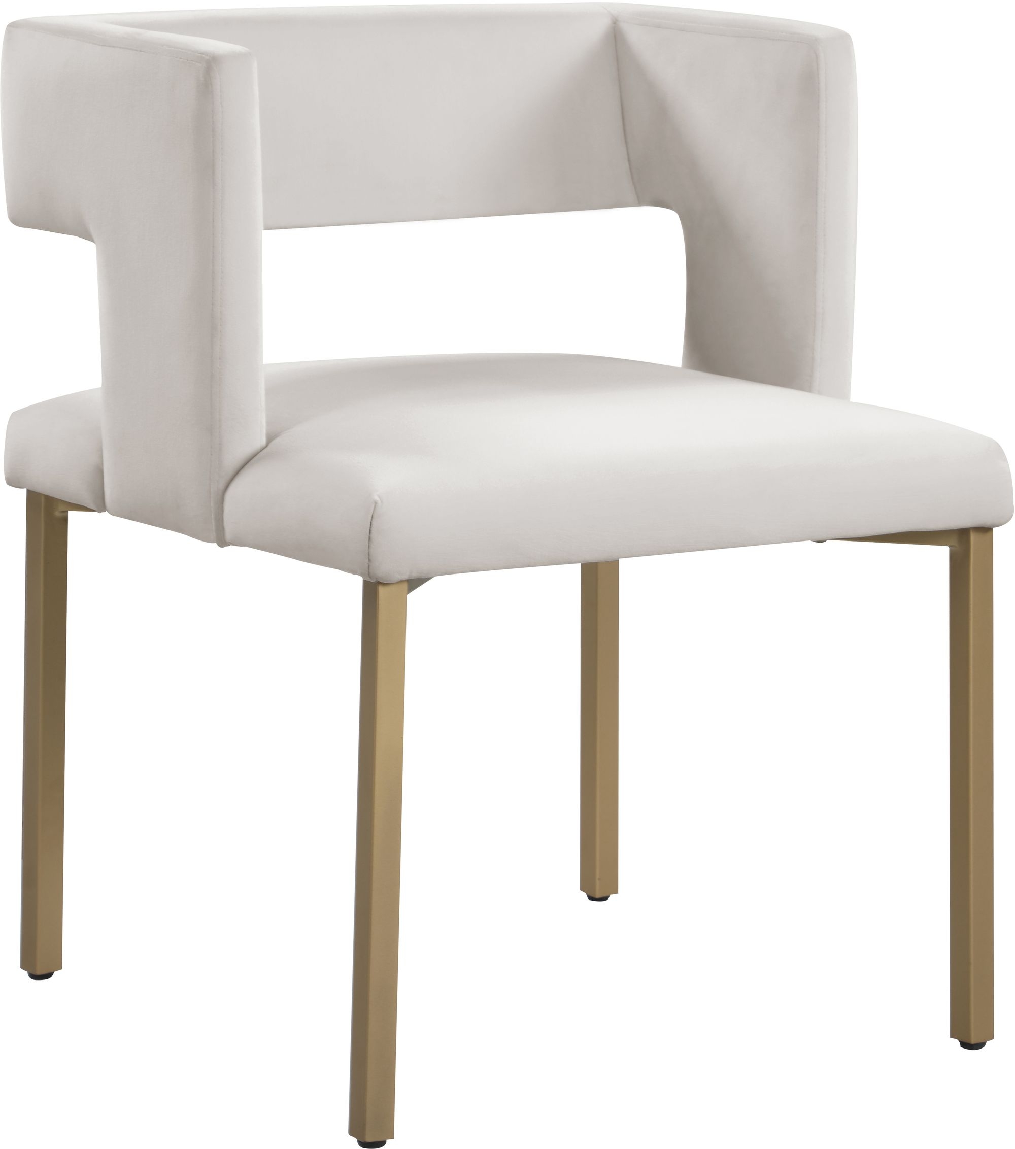 Caleb Dining Chair with Iron Legs