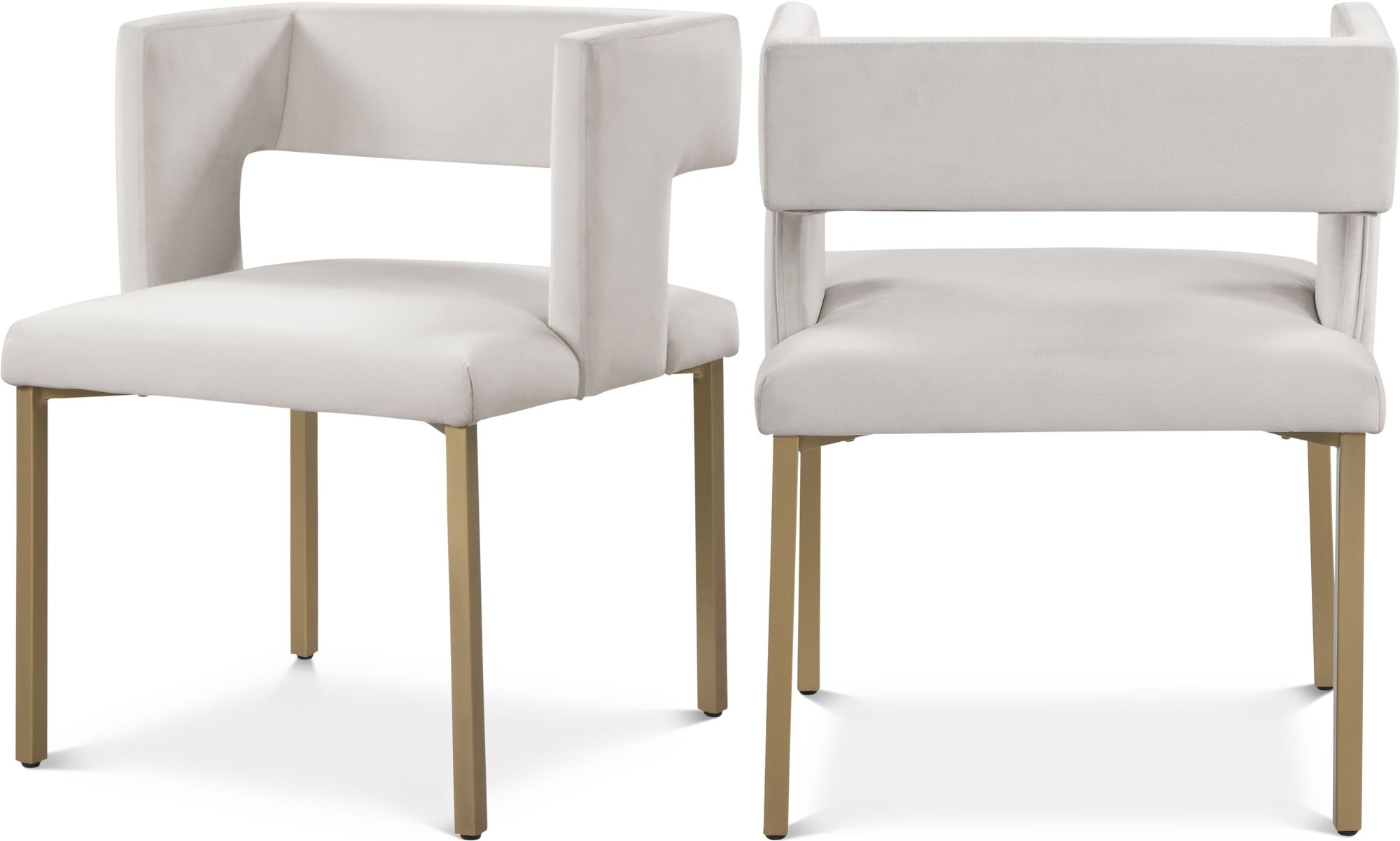 Caleb Dining Chair with Iron Legs