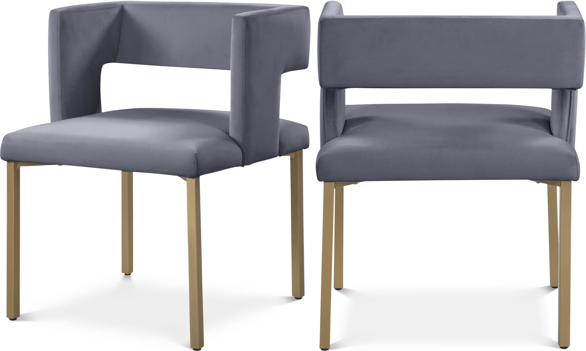 Caleb Dining Chair with Iron Legs
