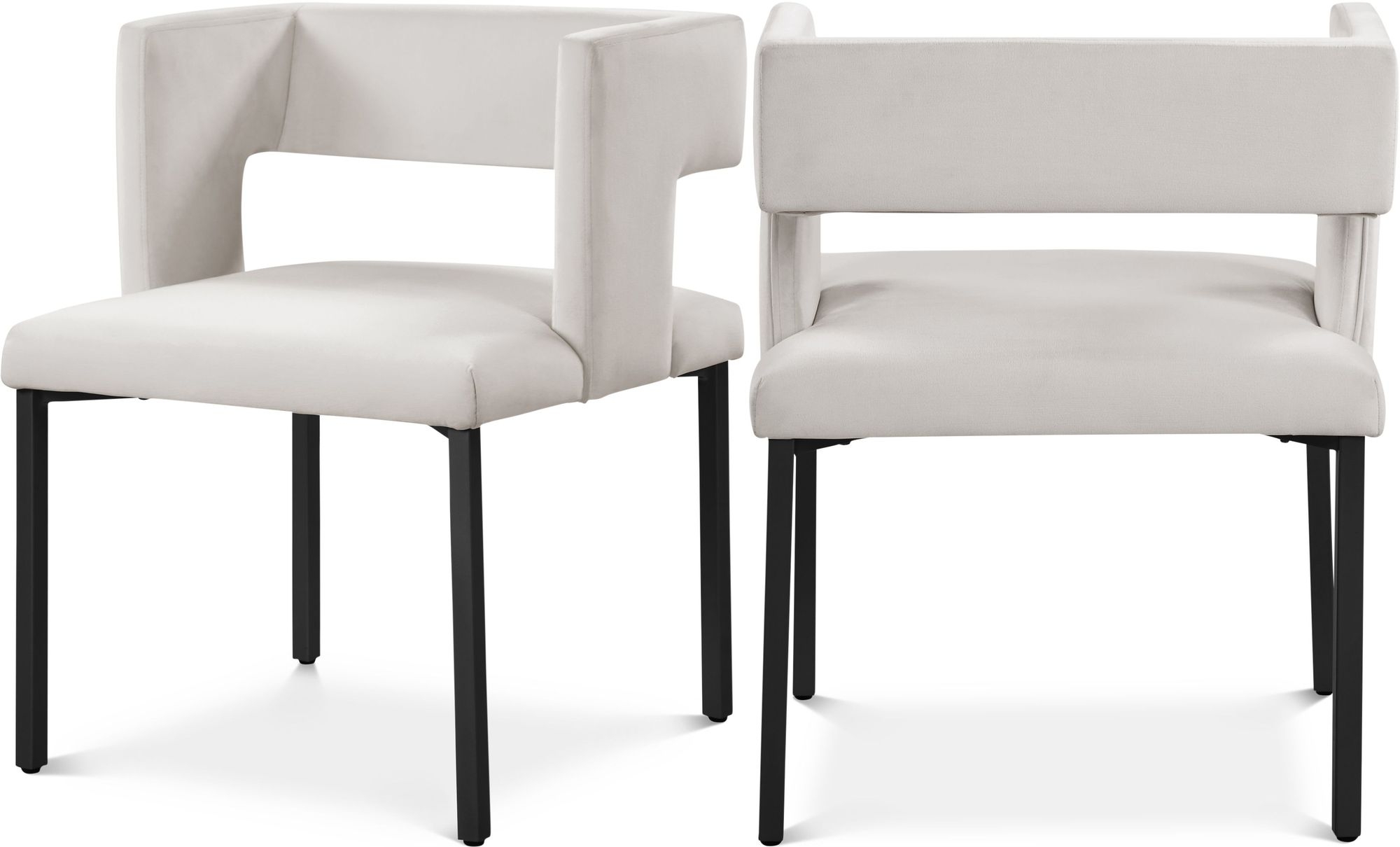 Caleb Dining Chair with Iron Legs